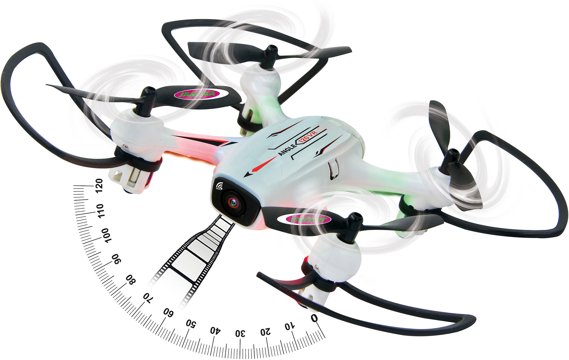 Jamara RC-Quadrocopter »Angle 120 VR Wide Angle Drone Altitude HD FPV Wifi«, mit LED-Licht