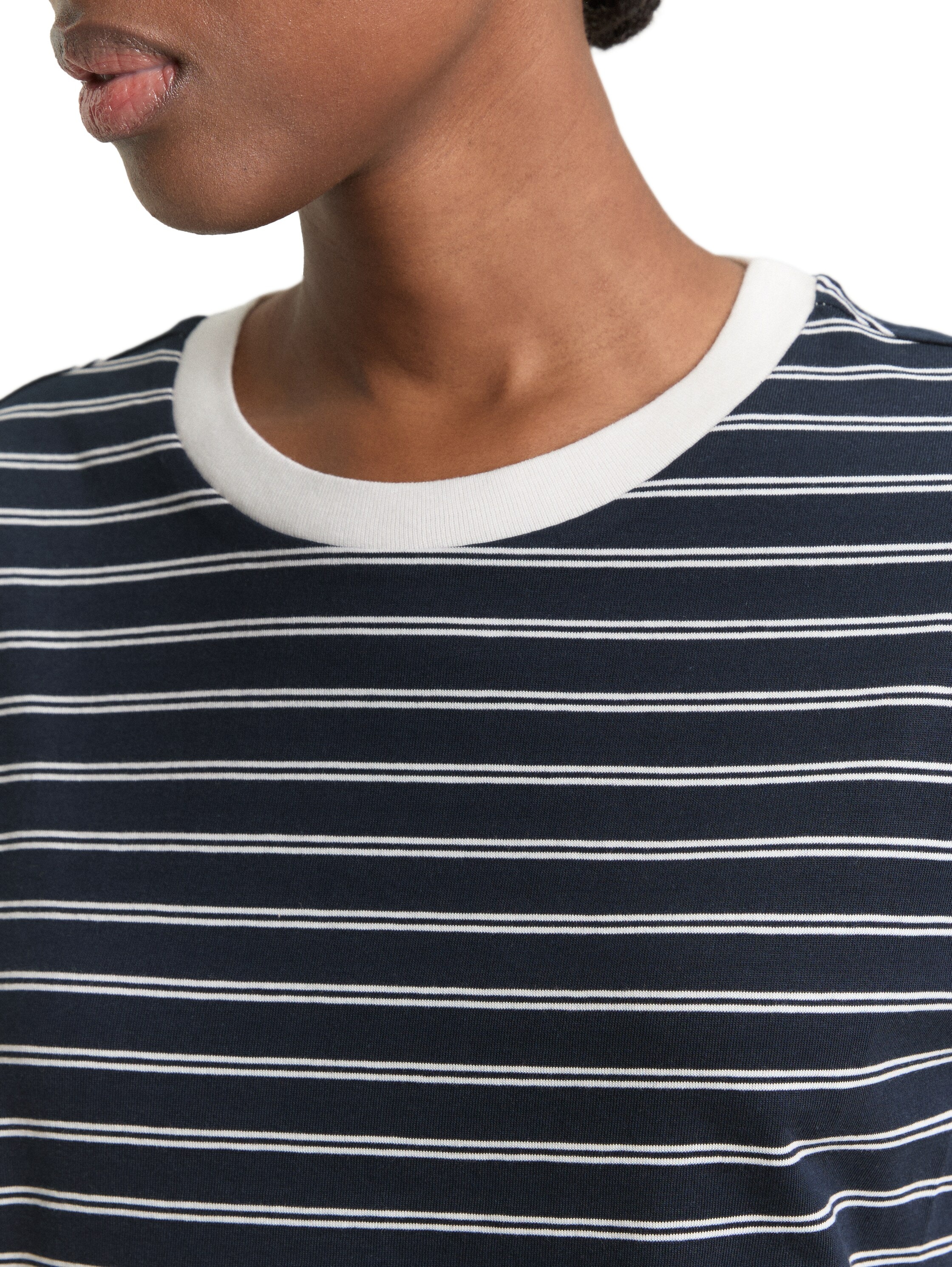 TOM TAILOR Denim T-Shirt mit Streifen Muster