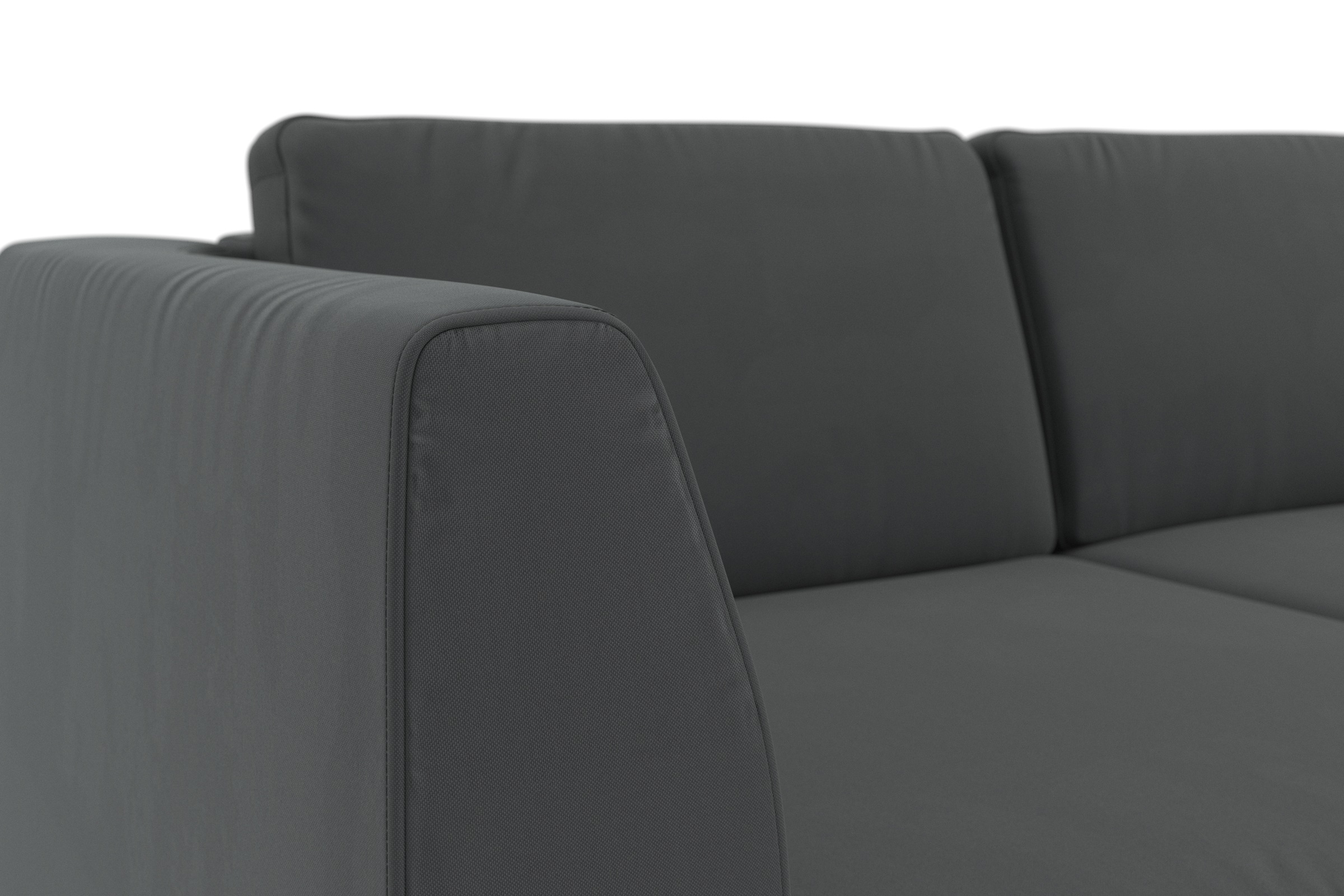 sit&more Ecksofa »Olsen L-Form«, inklusive Sitztiefenverstellung, wahlweise mit Bettfunktion, 15cm hoch
