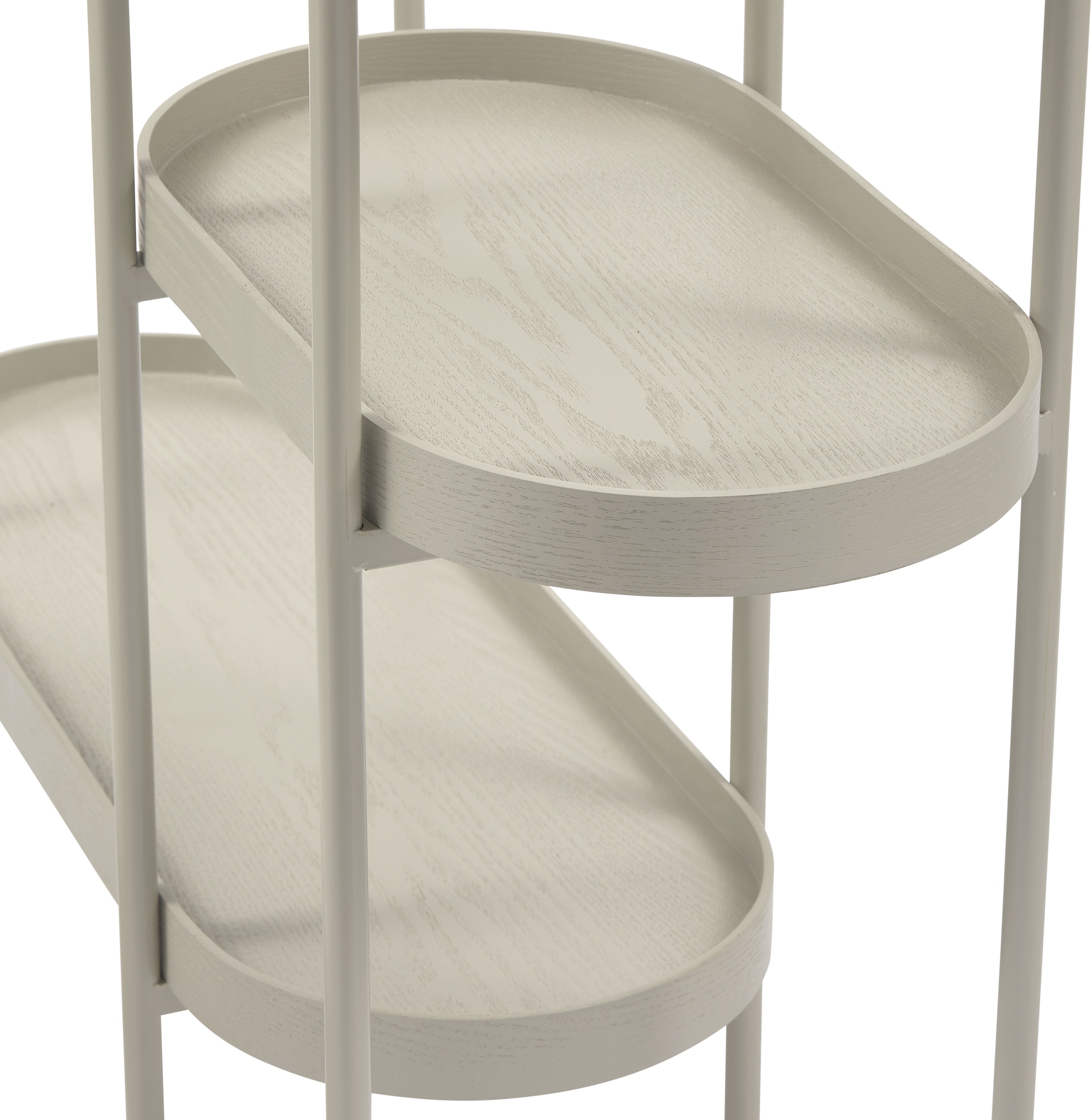 WOOOD Beistelltisch »Noan aus MDF mit pulverbeschichtetem Metallgestell, 90 x 28 x 80 cm« Tragkraft 5 kg pro Boden, Gestellrohr Ø 1,5 cm