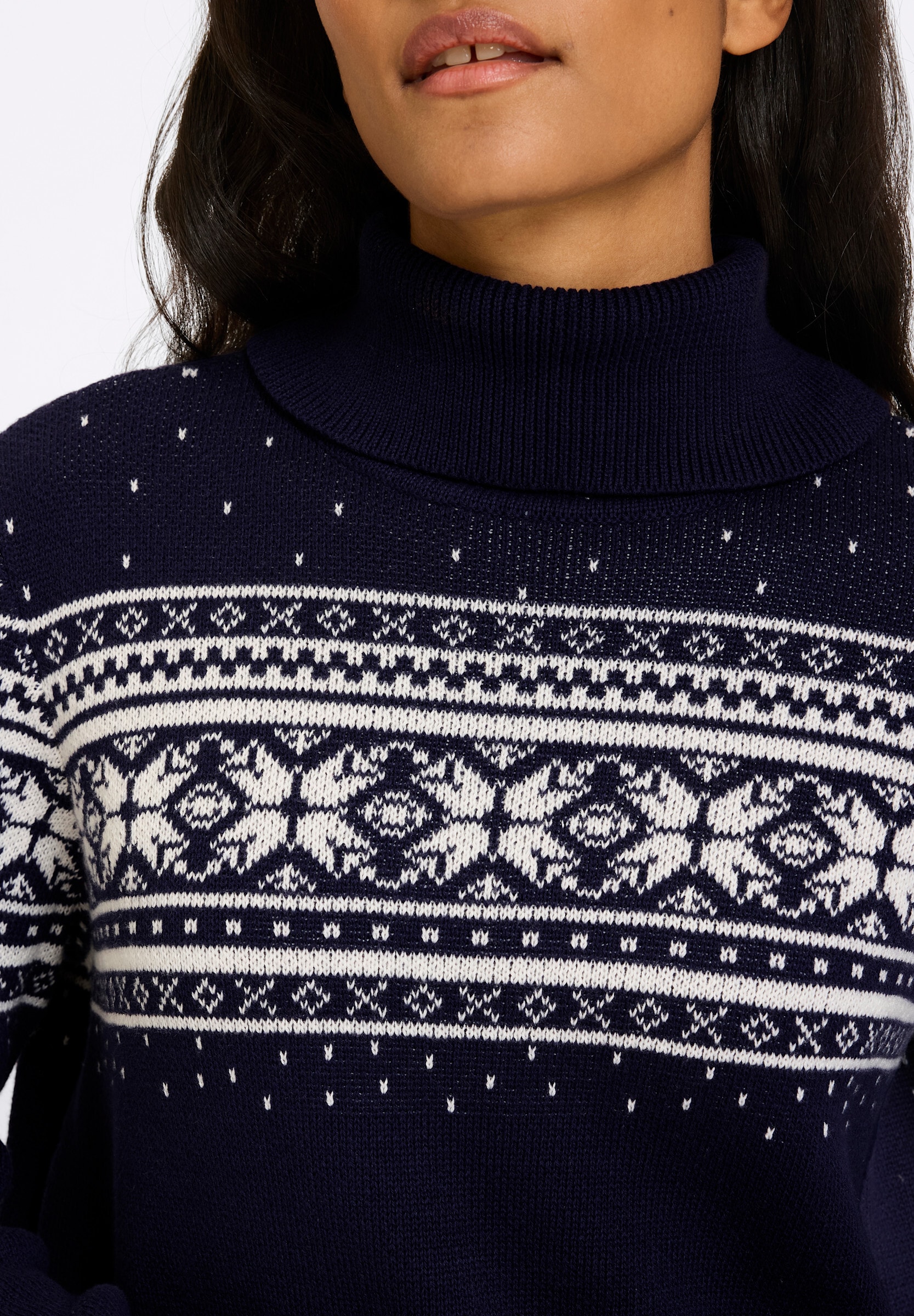 heine Strickpullover »Pullover Jacquard-Pullover mit Norweger-Muster«