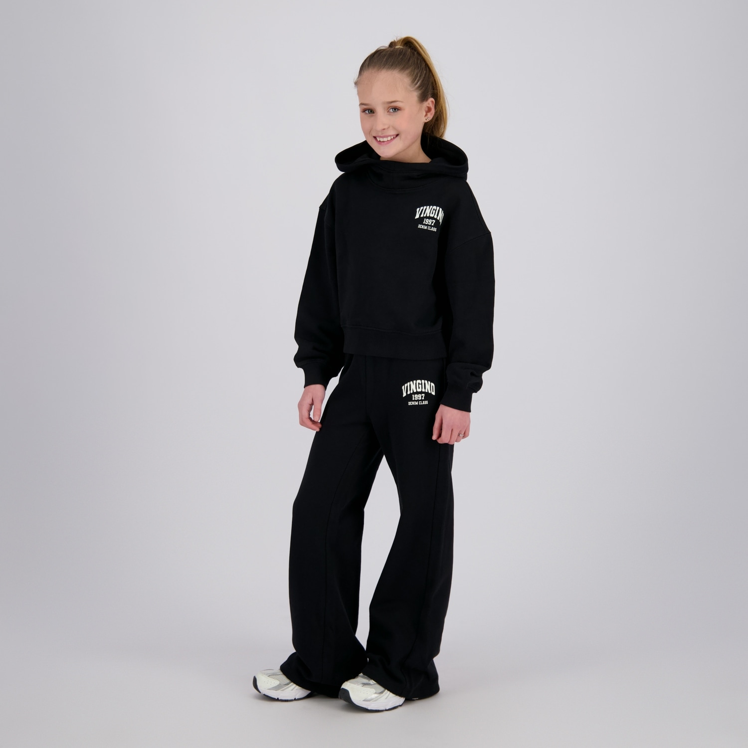 Vingino Kapuzensweatshirt , kurz / mit Logo-Print / für Girls
