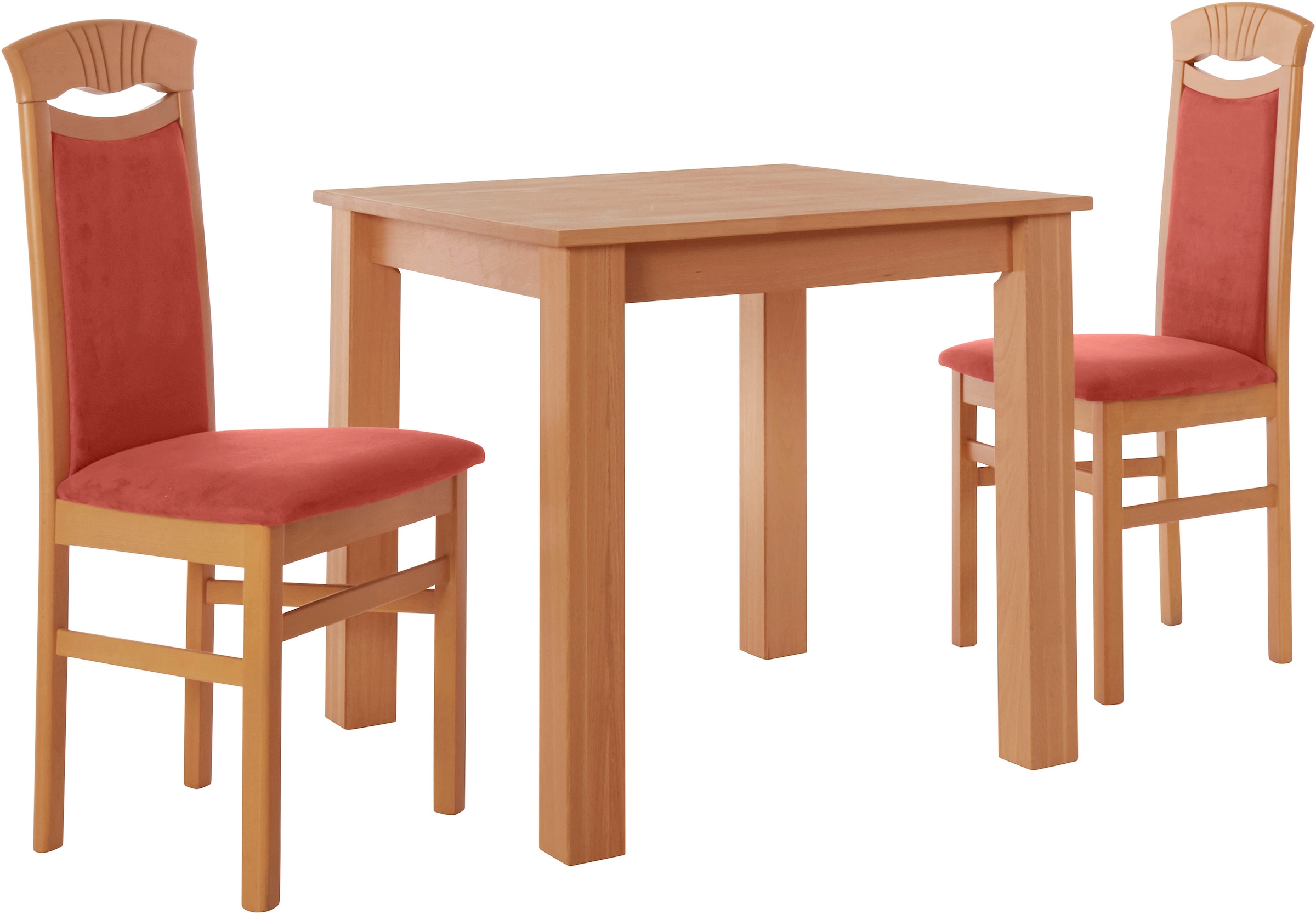 Essgruppe »Luisa + Franz Set«, (Set, 3 tlg., 3tlg), Buche Massivholz