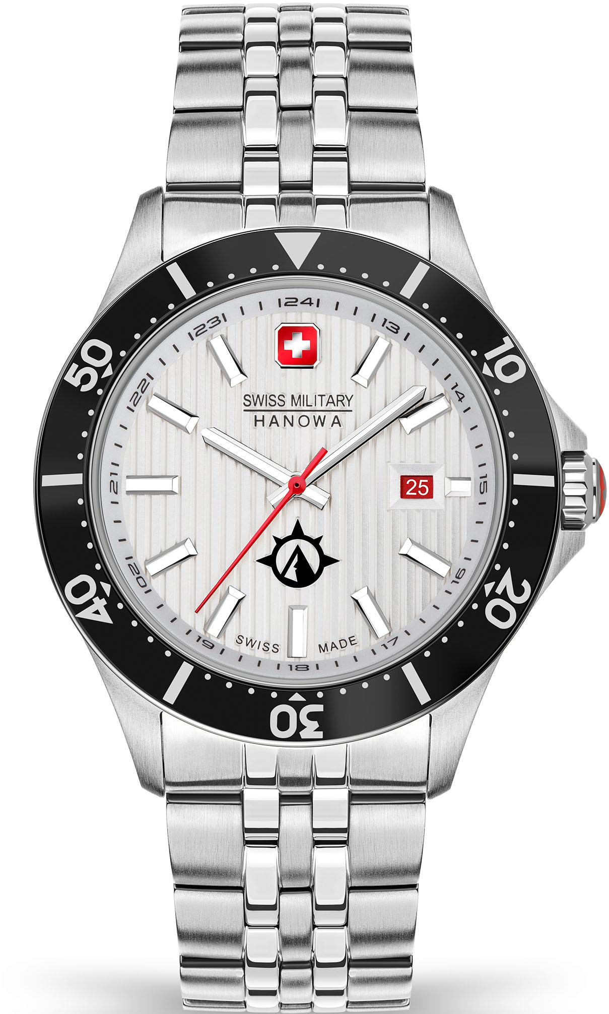 Swiss Military Hanowa Schweizer Uhr »FLAGSHIP X, SMWGH2100601«, Quarzuhr, Armbanduhr, Herrenuhr, Datum, Saphirglas, analog