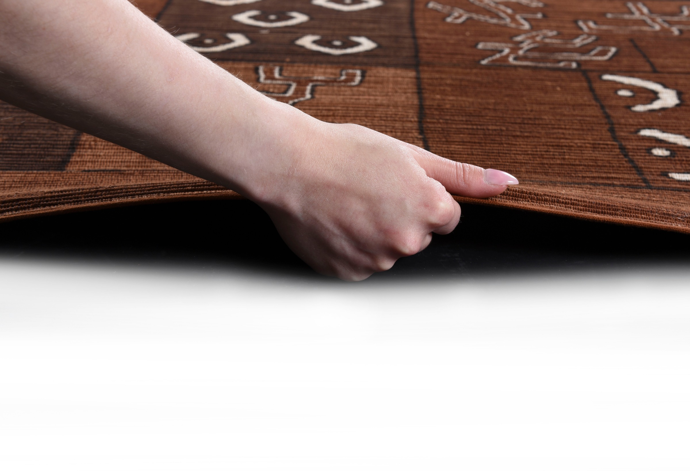 DIE HAUSKUNST Teppich »Yorodian Fileli« rechteckig 4 mm Höhe Flachgewebe, handgewebt, mit Fransen