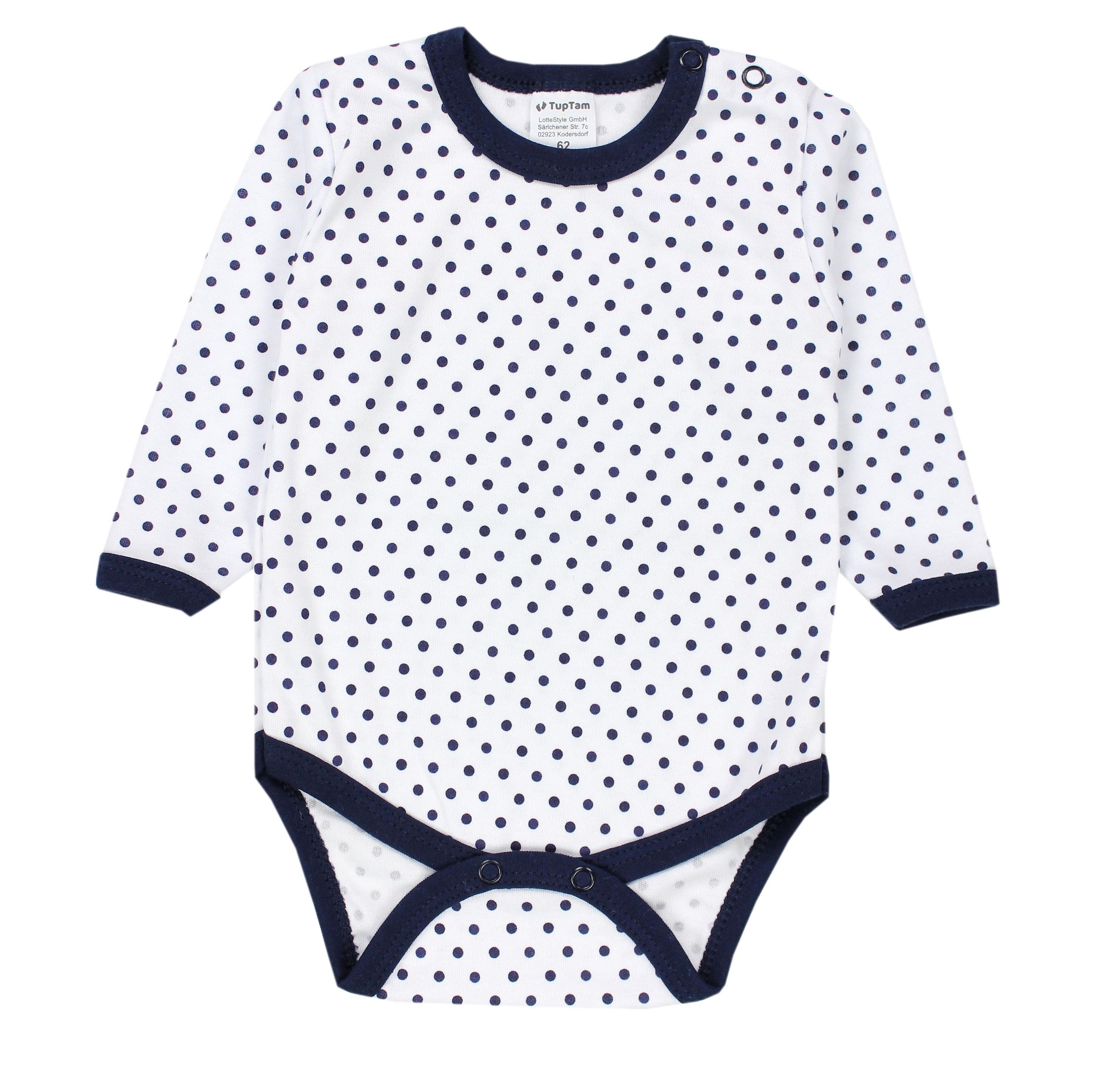 TupTam Langarmbody »Body Mädchen Baby Body Langarm Unifarben 5er Pack«