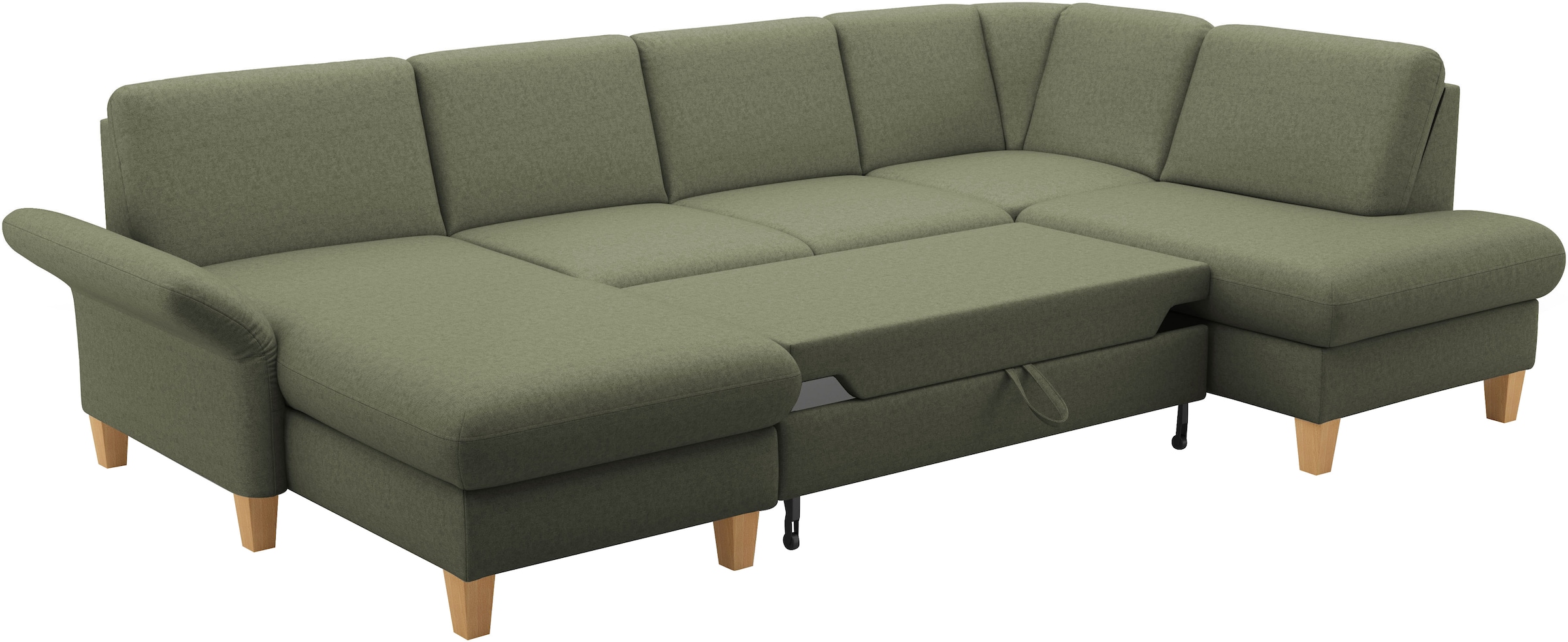 Home affaire Wohnlandschaft »Rochelle«, optional mit Armteilverstellung, mit Bettfunktion & Bettkasten