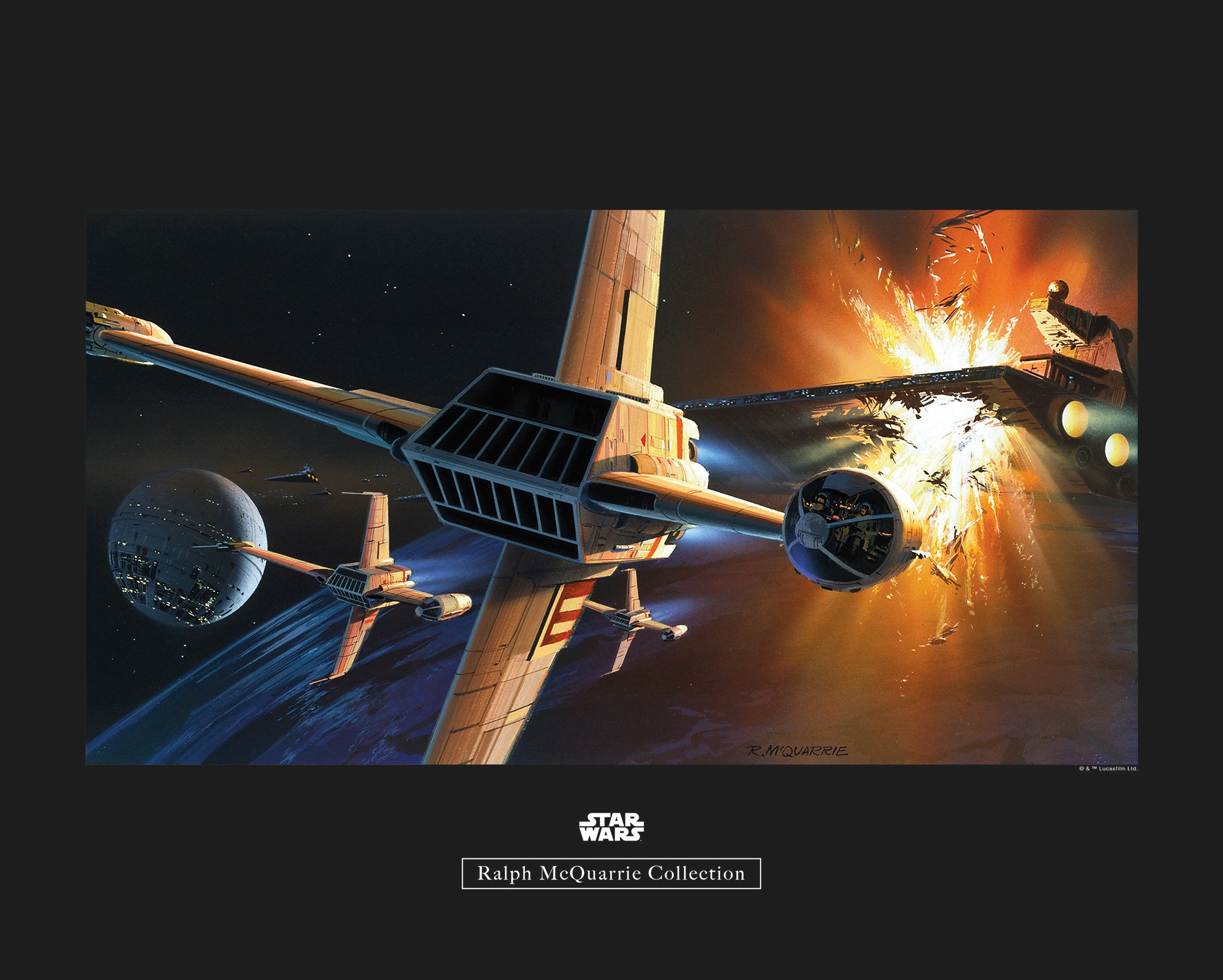 Komar Poster »Star Wars Classic RMQ Endor Orbit War«, Star Wars, (1 St.),  Kinderzimmer, Schlafzimmer, Wohnzimmer online kaufen | mit 3 Jahren XXL  Garantie