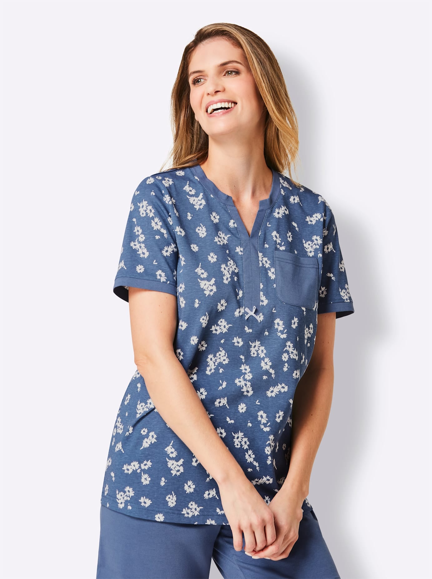 wäschepur Pyjamaoberteil »Schlafanzug-Shirt«, (1 tlg.)