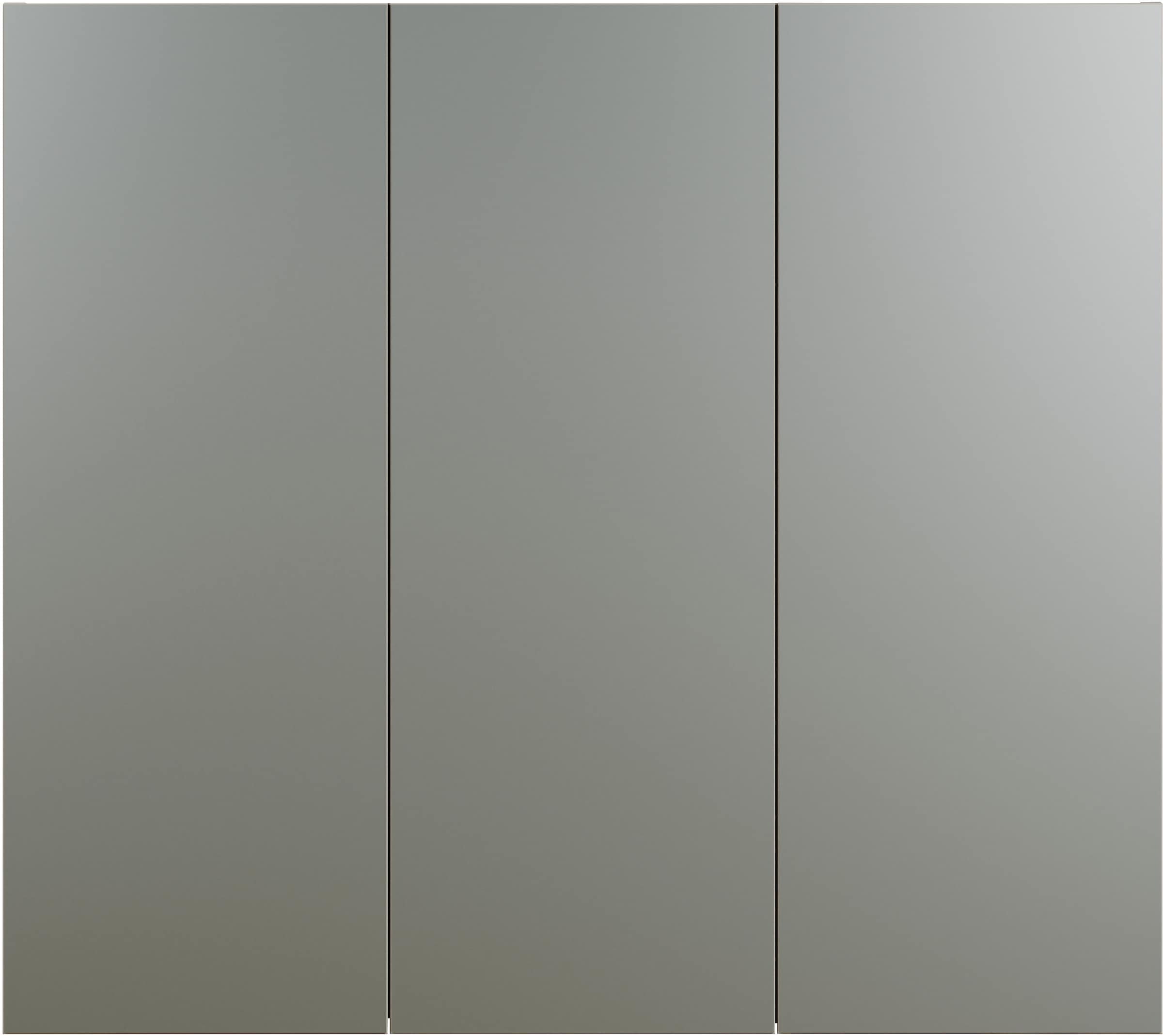 welltime Spiegelschrank »Amrum«, (1 St.), 3-Türiger Badspiegel mit Stauraum - Maße (B/T/H) 90/20/80 cm