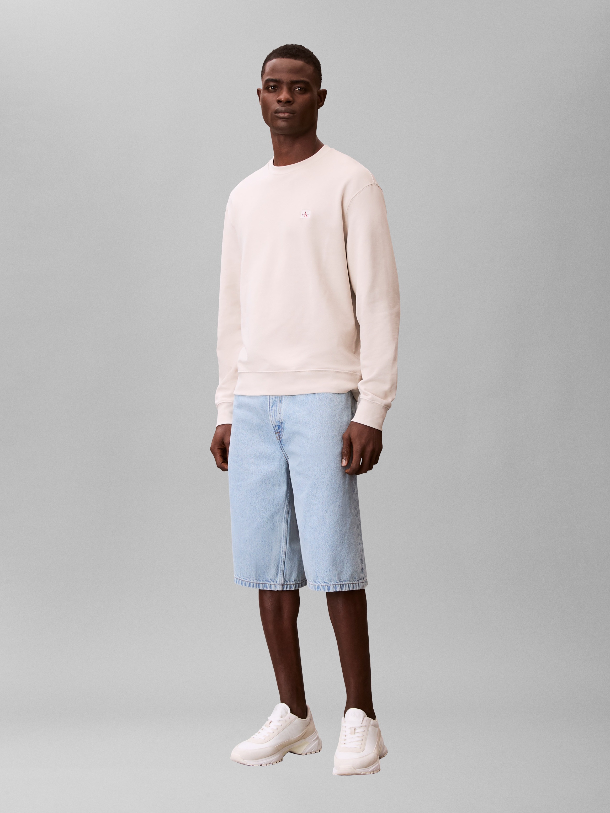 Calvin Klein Jeans Sweatshirt »400GSM TRRY BDG CRWN«, Mit Rundhalsausschnitt
