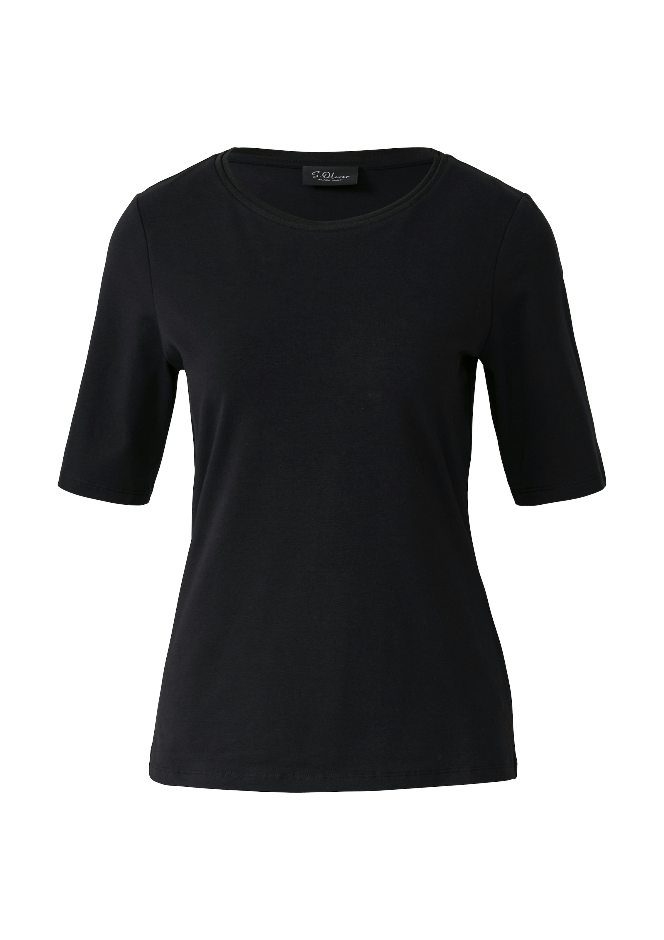s.Oliver BLACK LABEL T-Shirt mit Satindetail