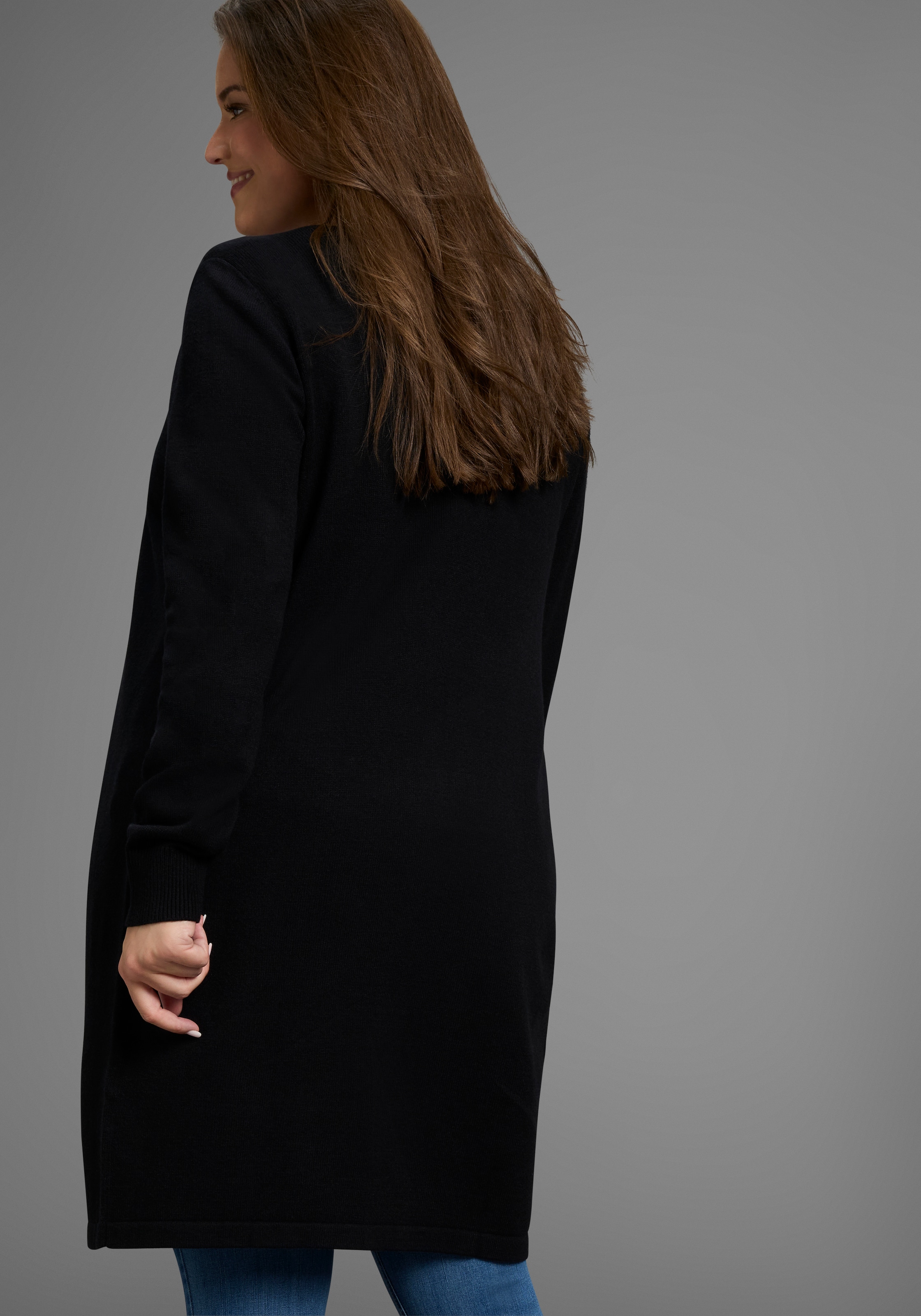 Laura Scott CURVE Longstrickjacke, in kuschelweichem Wohlfühlstrick - GROSSE GRÖSSEN