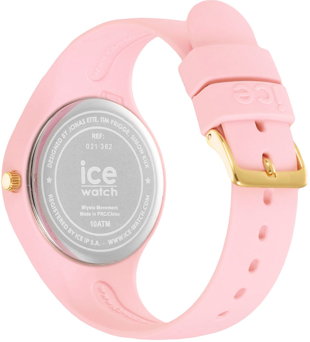 ice-watch Quarzuhr »ICE horizon - Pink girly - Small - 3H, 021362«, Armbanduhr, Damenuhr, Mineralglas, analog, Silikonarmband