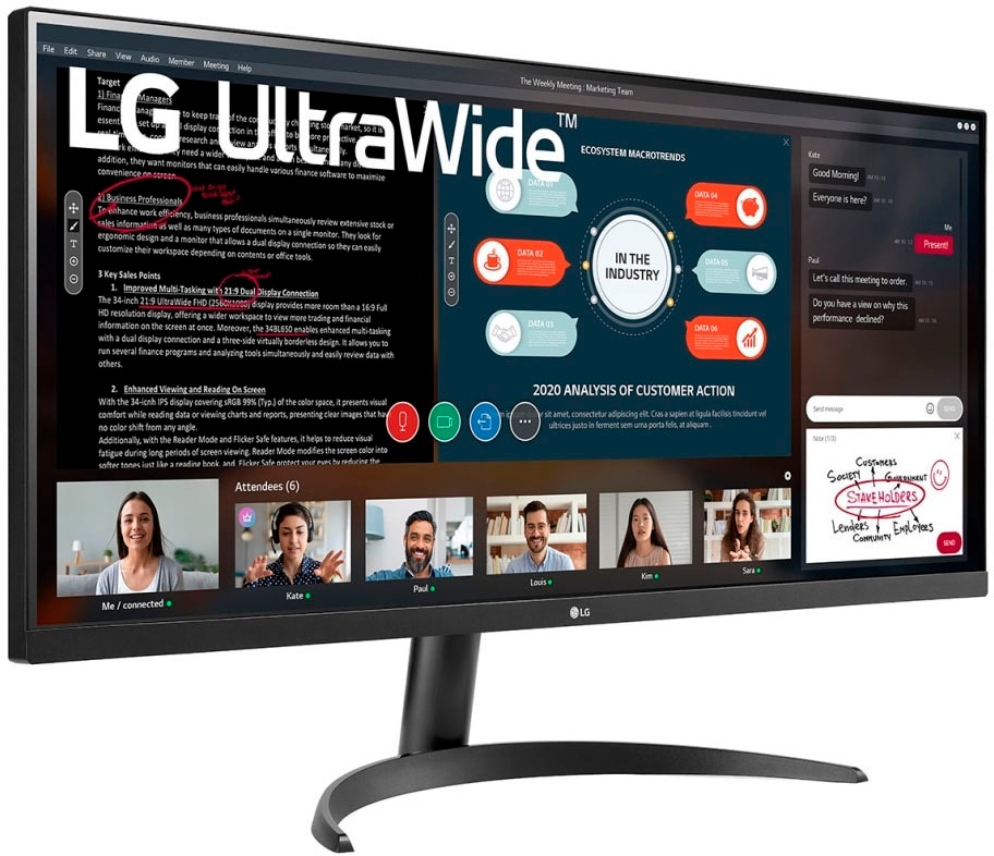 LG LED-Monitor »34WP500«, 87 cm/34 Zoll, 2560 x 1080 px, Full HD, 5 ms Reaktionszeit, 75 Hz
