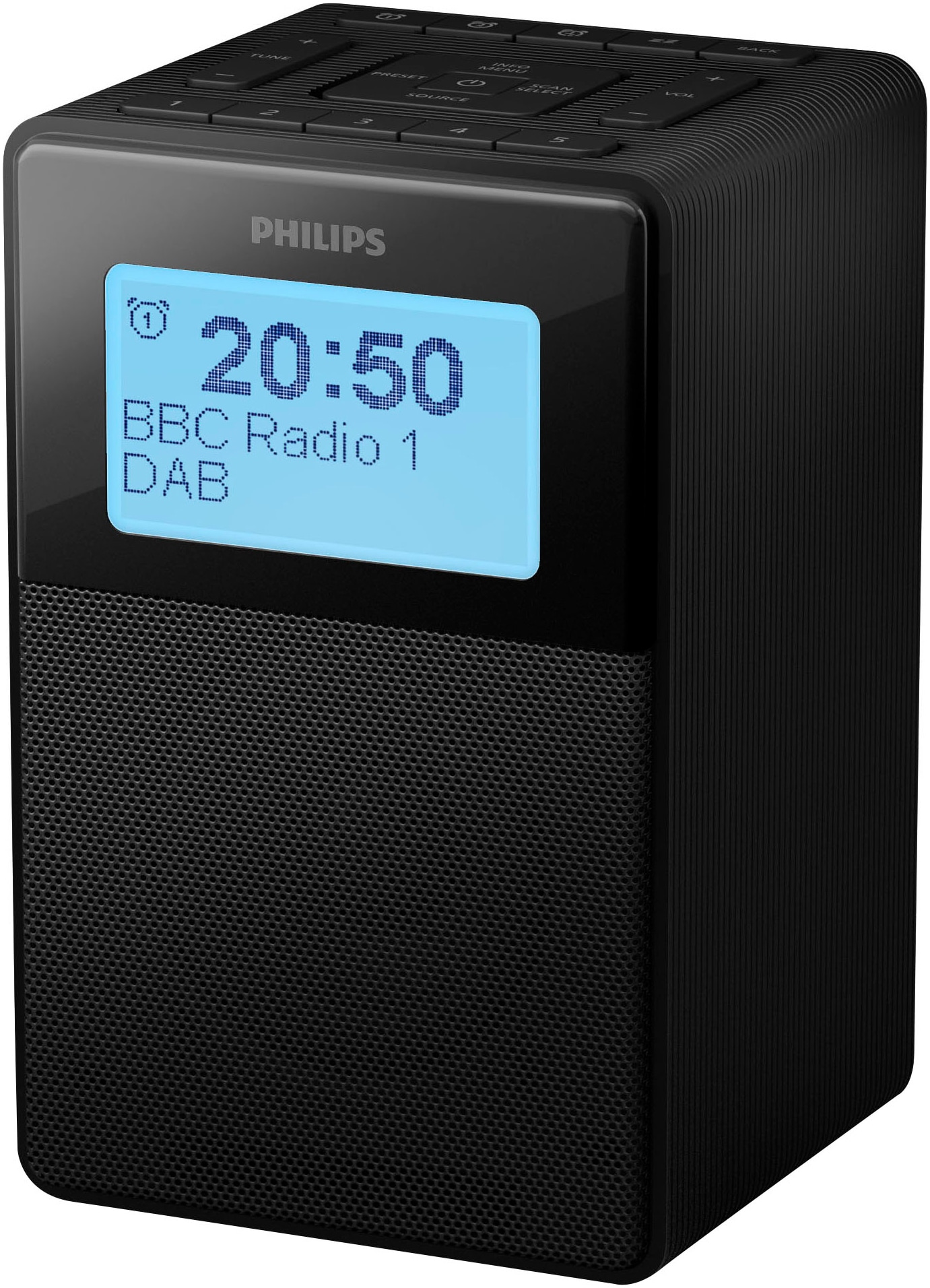 Philips Uhrenradio »TAR 5100«, (Bluetooth UKW mit RDS-Digitalradio (DAB+)-FM-Tuner 2,5 W)