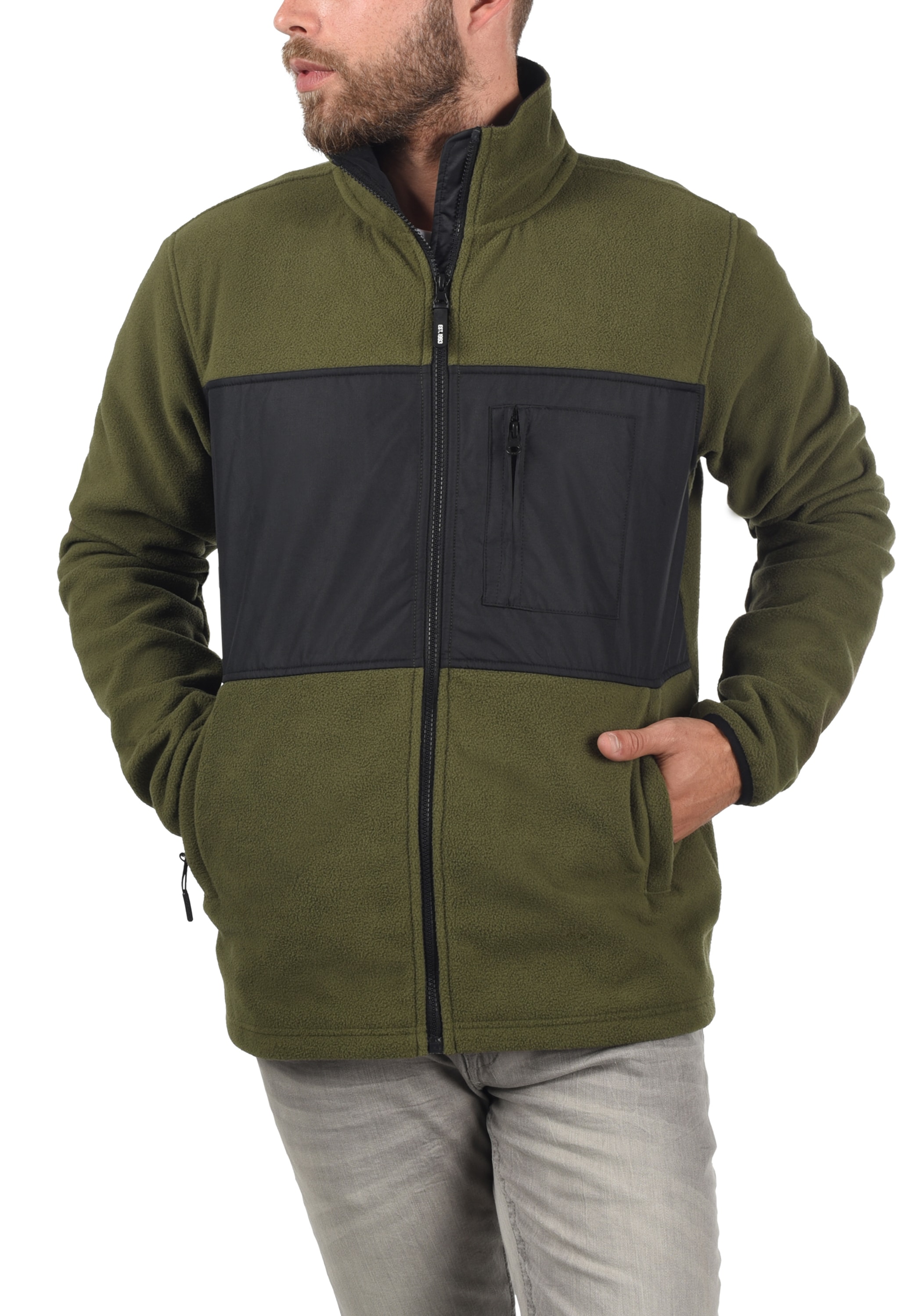 Indicode Fleecejacke »Fleecejacke IDBirch«, ohne Kapuze