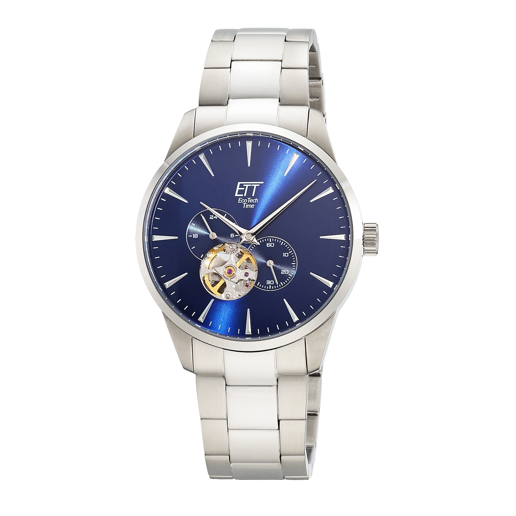 ETT Automatikuhr »Motion Drive« Armbanduhr, Herrenuhr, Mechanische Uhr, Edelstahlarmband, analog