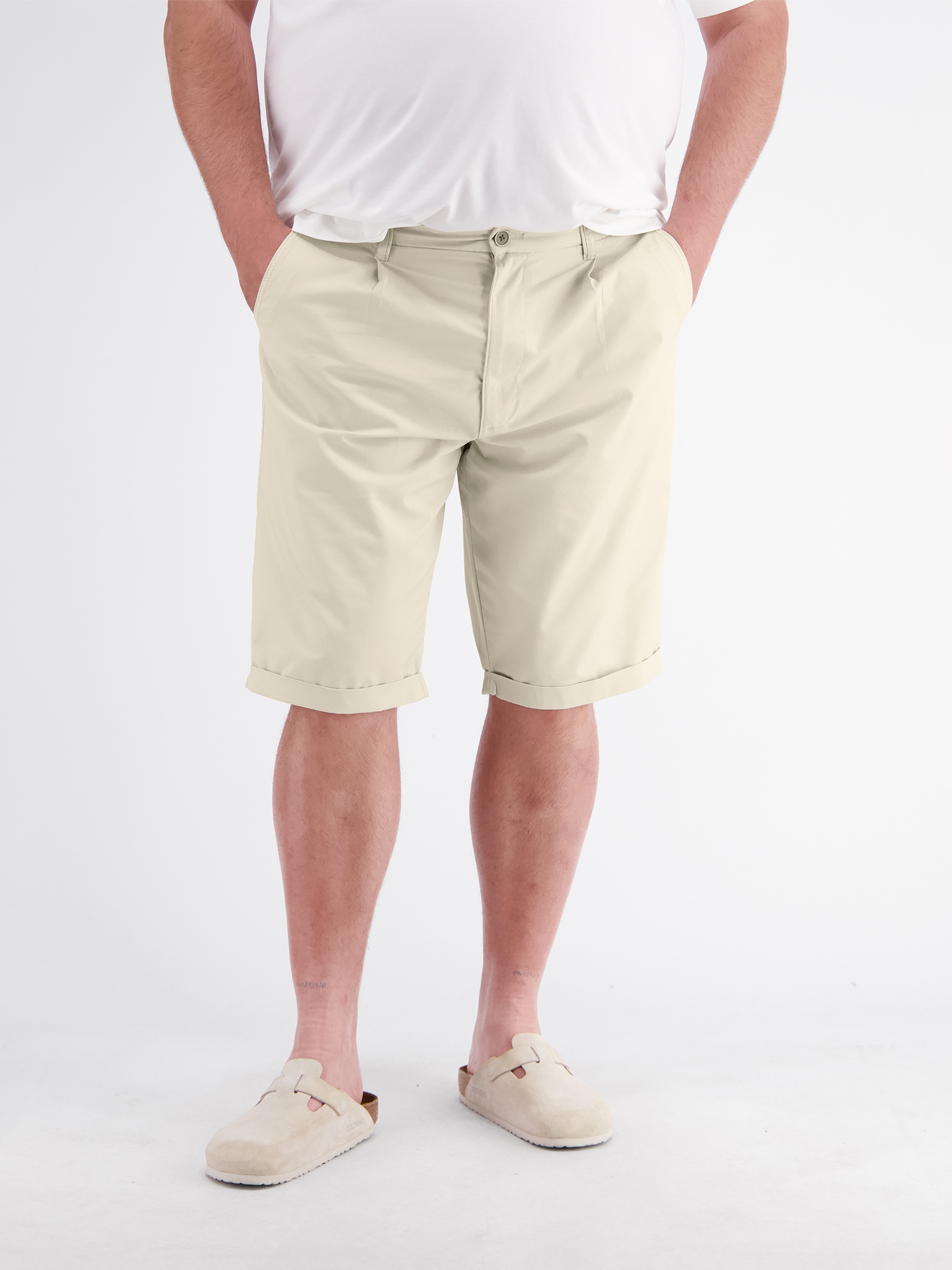 LERROS Chinoshorts »Kurze Chino aus Baumwollmix in großen Größen«