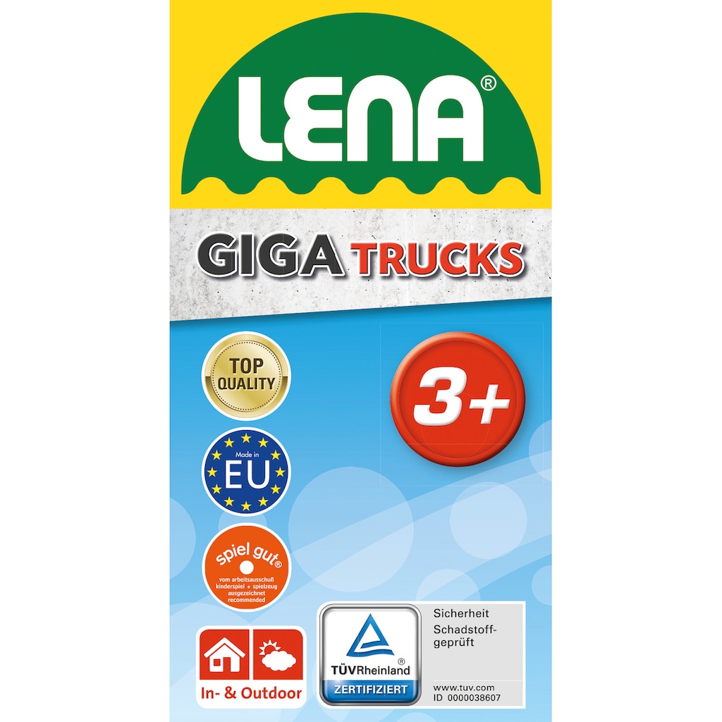 Lena® Spielzeug-Krankenwagen »Giga Trucks, gelb-schwarz«