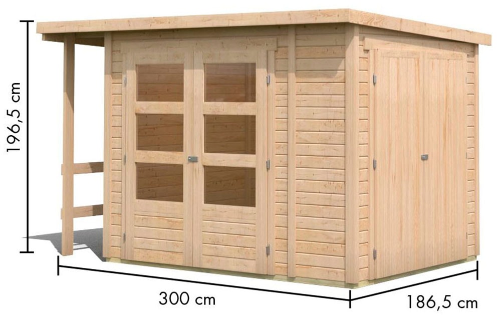 KONIFERA Gartenhaus »Pollux«