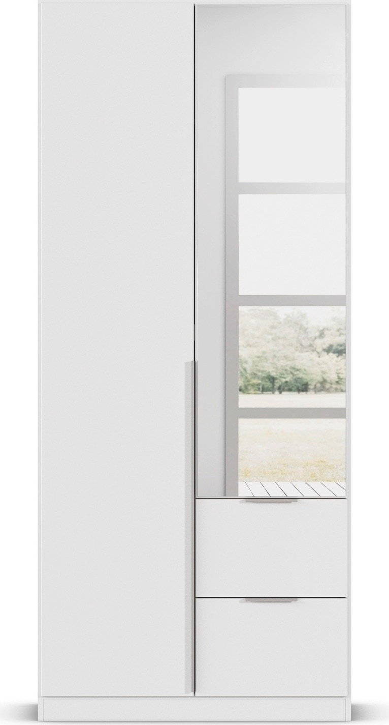 rauch Drehtürenschrank »Kleiderschrank Schrank Garderobe AGORDO mit Dekor- oder Hochglanzfront« in zwei Griff-Farben, Breiten 91-360 cm,  mit Außenschubkästen, in 7 Breiten und 2 Höhen MADE IN GERMANY