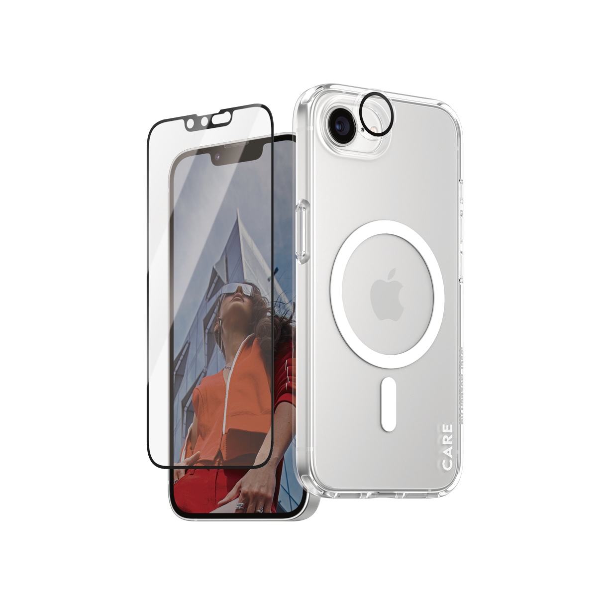 CARE by PanzerGlass Handyhülle »Flagship 3-in-1 Set«, Backcover, Schutzhülle, Handyschutzhülle, Case, Schutzcase, stoßfest