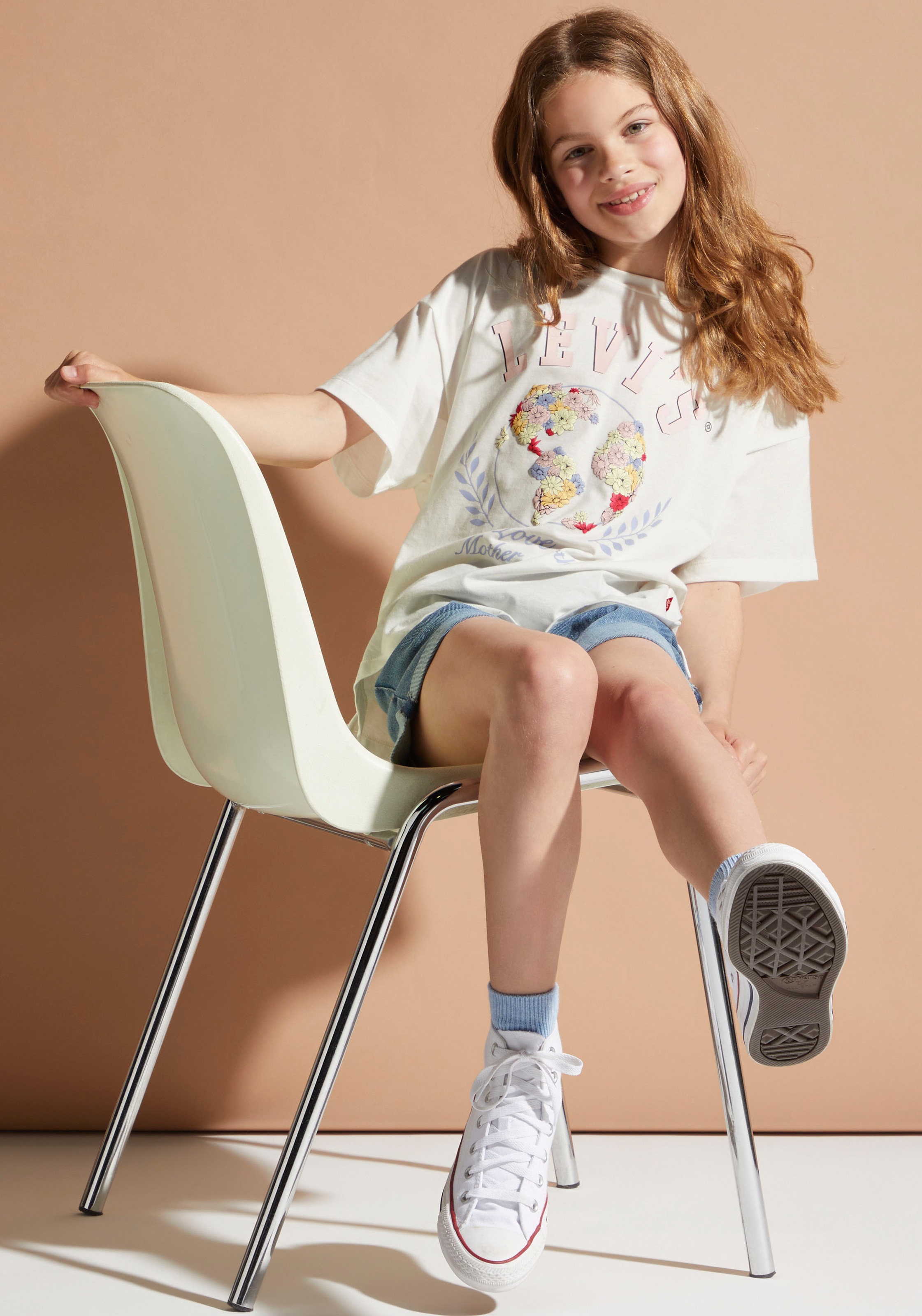 Levi's® Kids T-Shirt »LVG EARTH OVERSIZED TEE«, for GIRLS