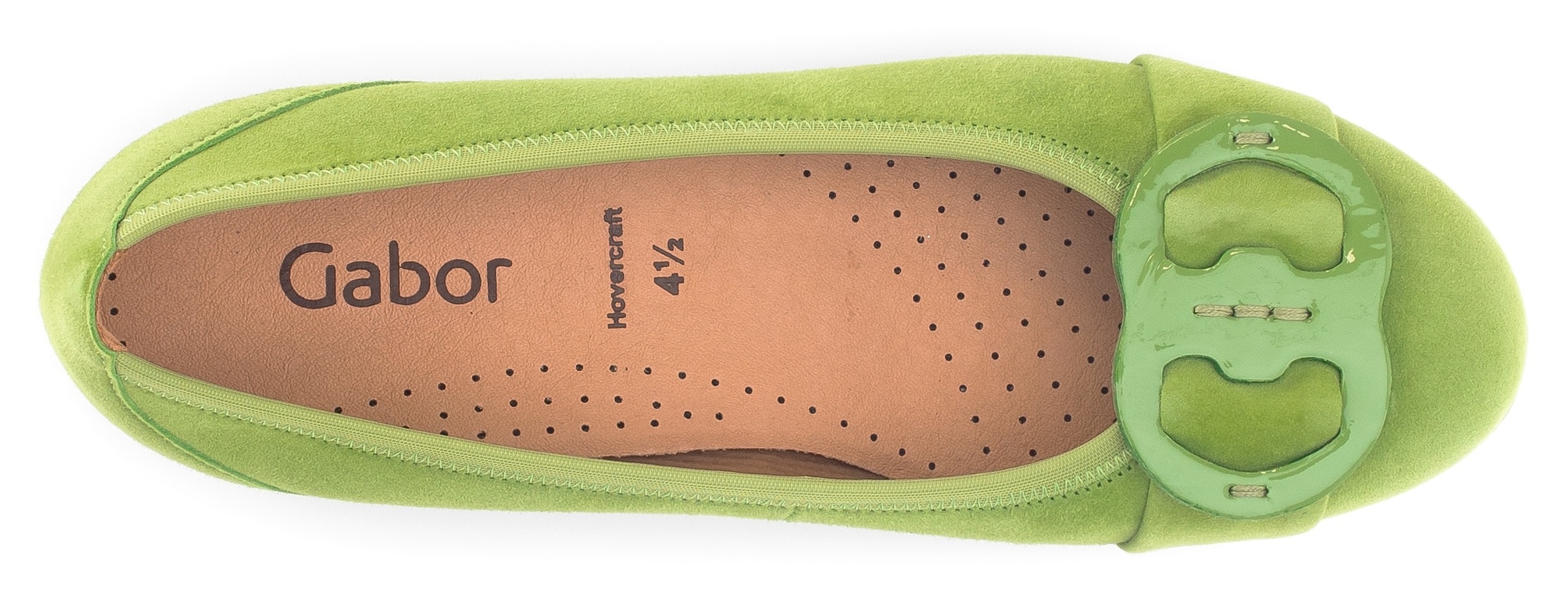 Gabor Ballerina, flache Schuhe, Slipper mit Hovercraft Luftkammern-Laufsohle