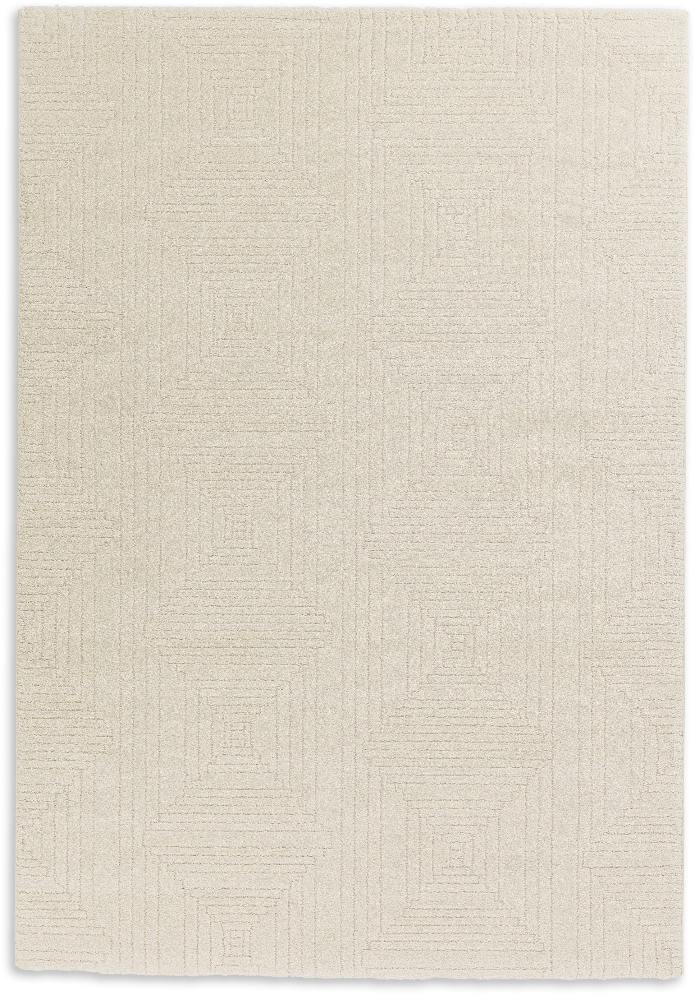 SCHÖNER WOHNEN-Kollektion Teppich »Pure 6317-243«, rechteckig, 22 mm Höhe, Kurzflor, Hoch Tief Struktur, Wohnzimmer, Schöner Wohnen Kollektion