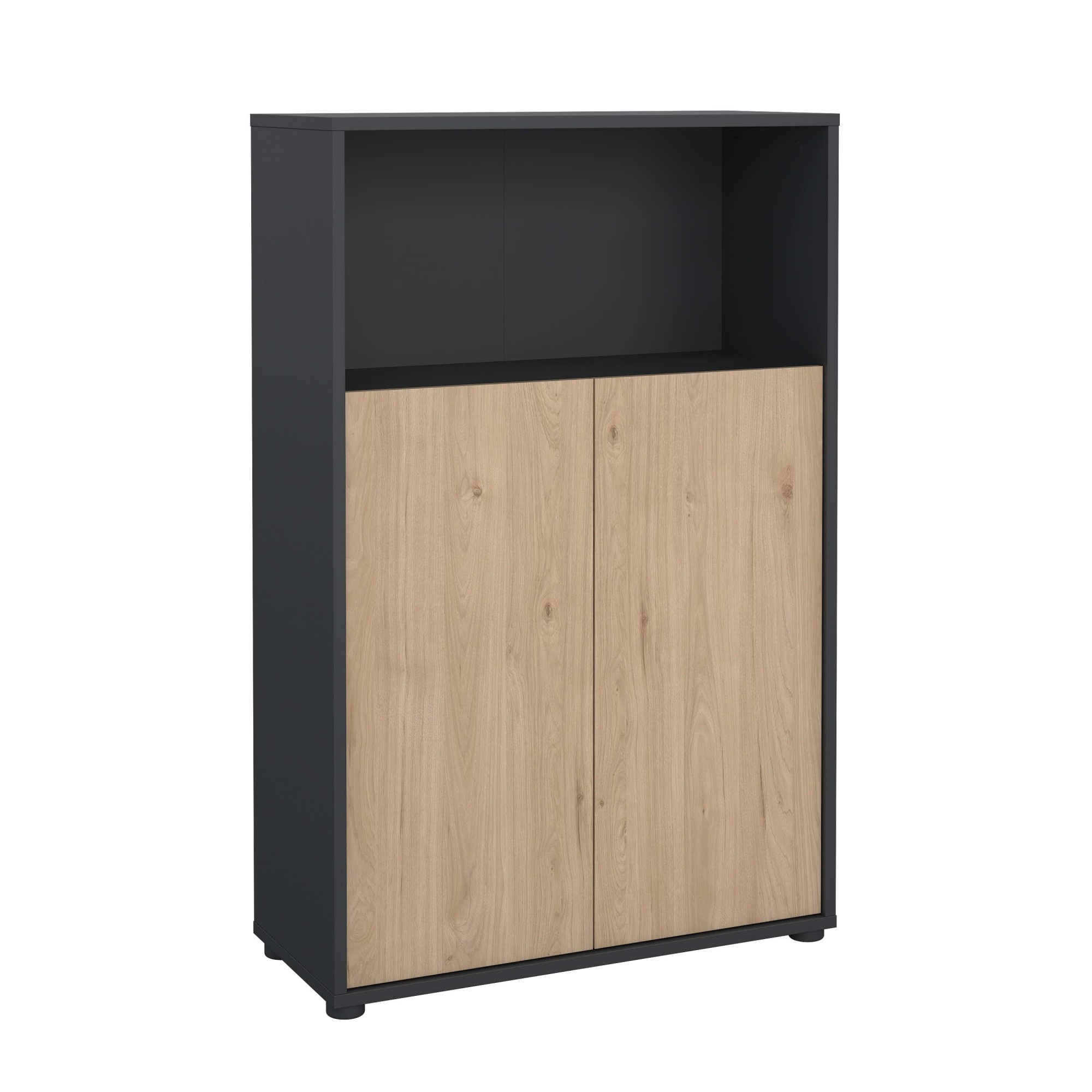 INOSIGN Kommode »Sign Sideboard mit Ablageregal für Akten, Bücher« mit 2 Türen, dahinter 2 Einlegeböden, Höhe 123 cm, Breite 80 cm