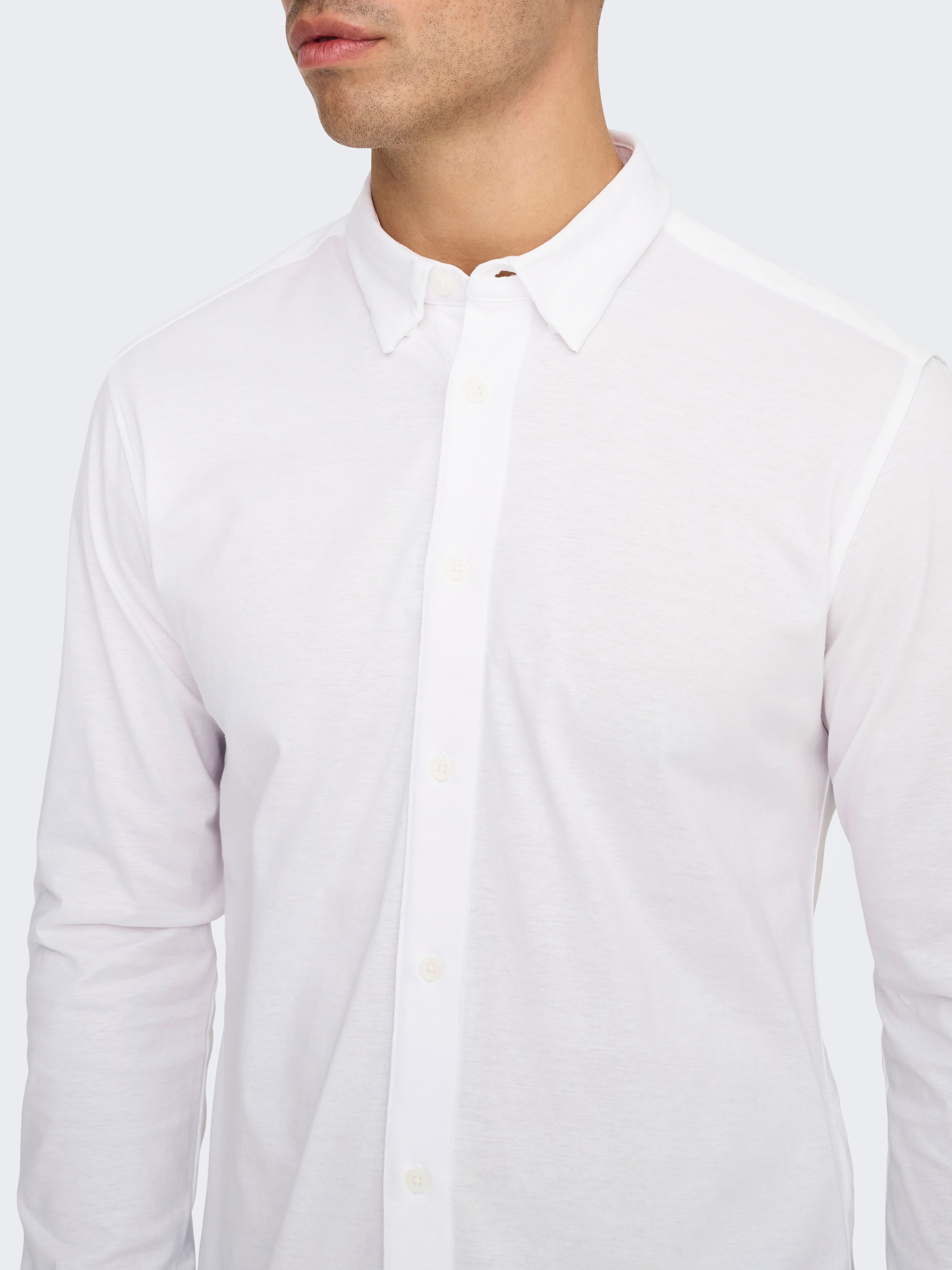 ONLY & SONS Langarmhemd »ONSROBIN B/U LS STRETCH SHIRT NOOS«