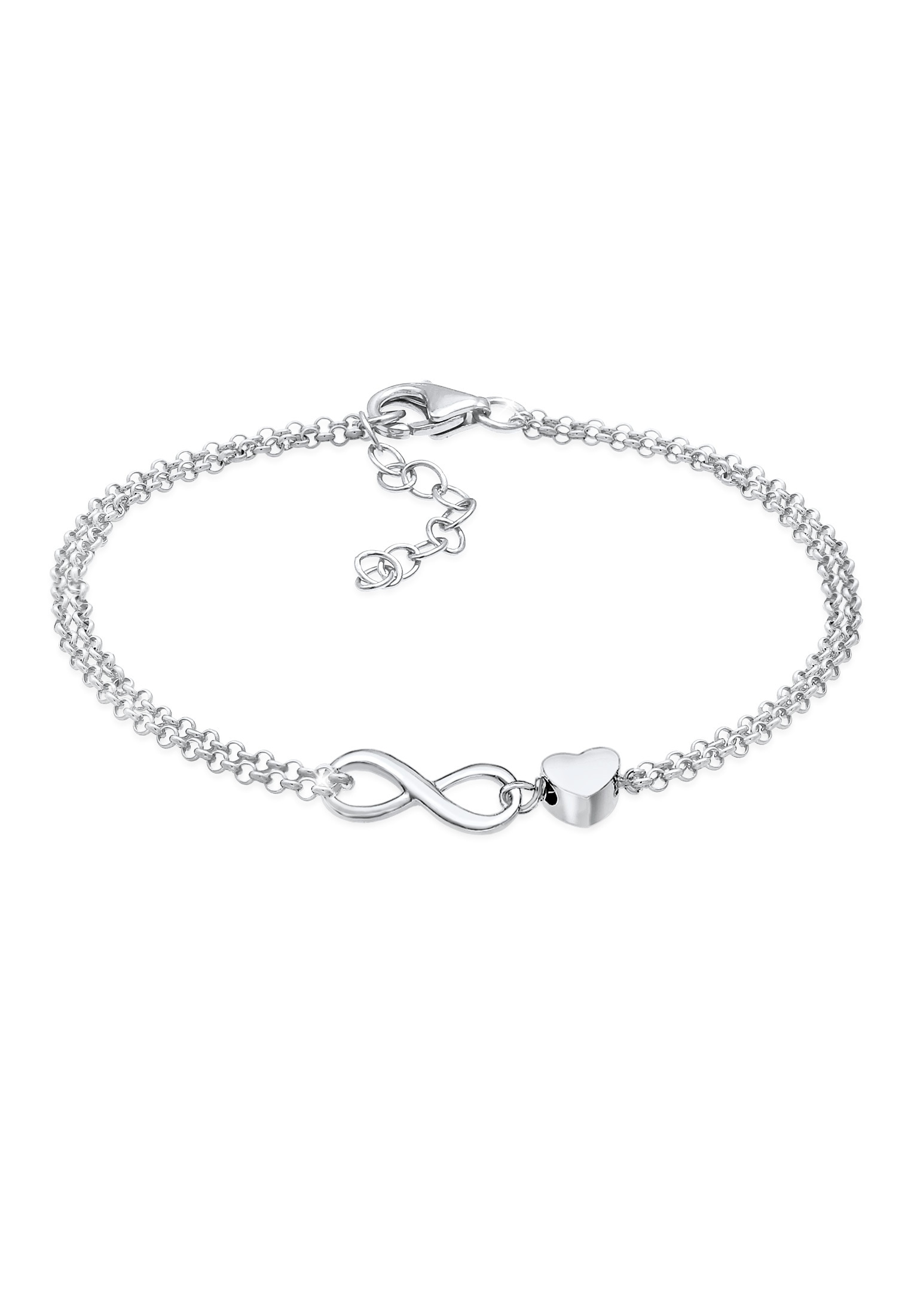 Elli Armkette »Armband Herz Unendlichkeit Infinity 925 Silber«