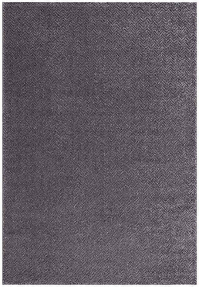 Carpet City Teppich »Friseé-Teppich FANCY805«, rechteckig, 12 mm Höhe, Läufer, Kurzflor, Einfarbig, 3D-Optik, Zickzack Look, Wohnzimmer