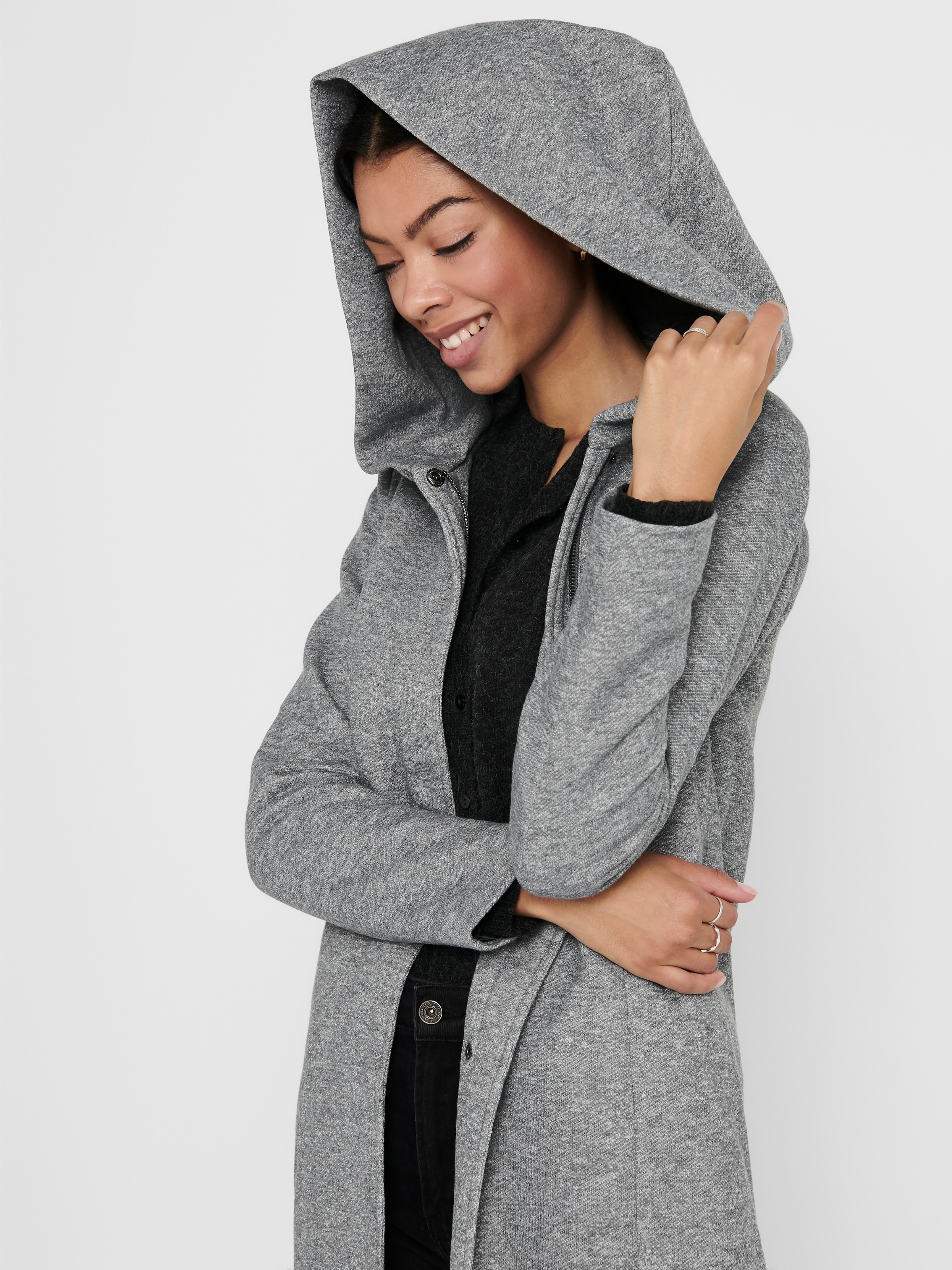 ONLY Kurzmantel »ONLSEDONA LIGHT COAT OTW NOOS« verdeckte Knopfleiste und Reißverschluss