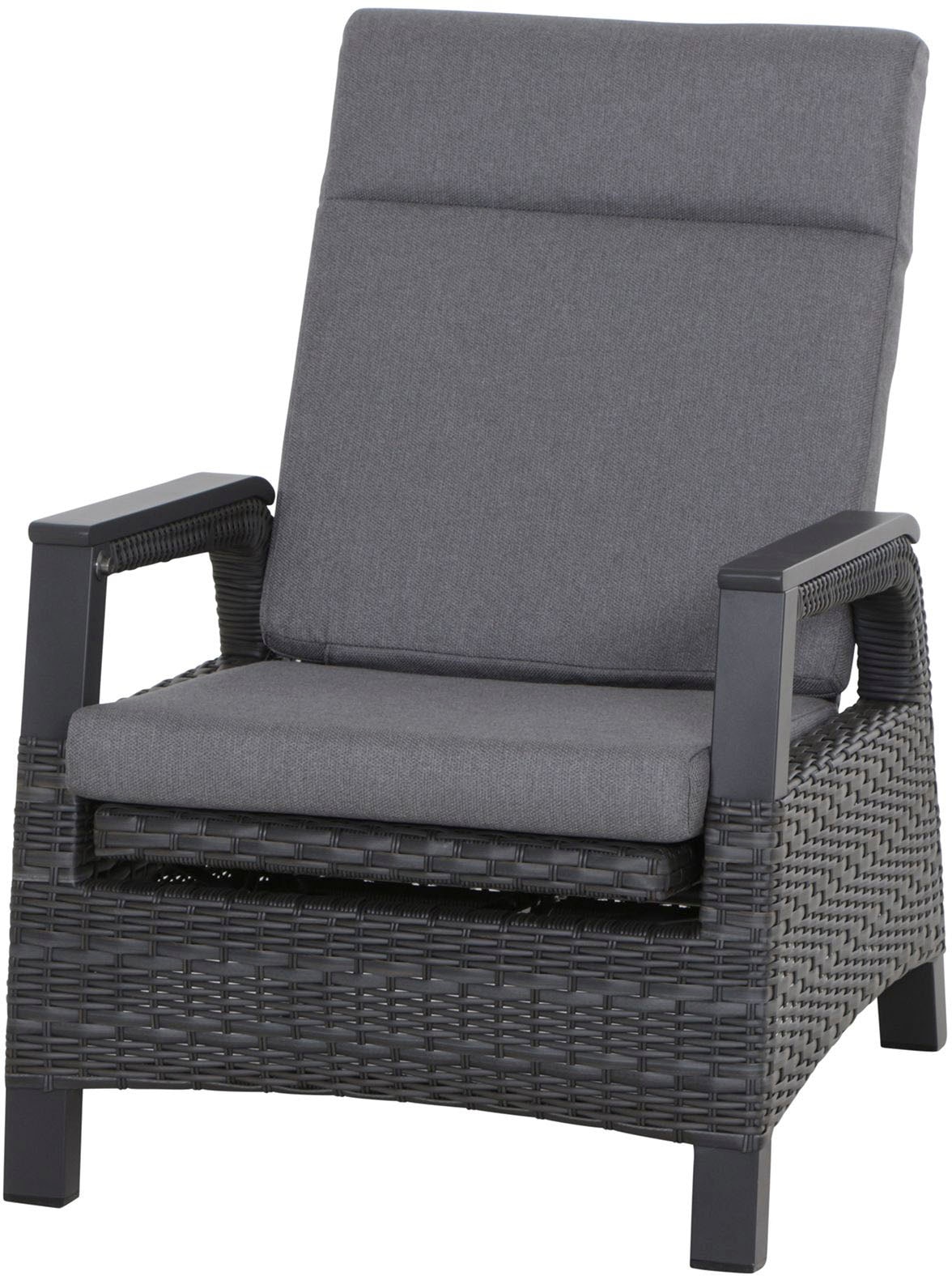 Siena Garden Gartenlounge-Set »Solea«, (Set, 8 tlg.), bestehend aus 2 Sesseln, 1 Bank, 1 Tisch und 4 Auflagen