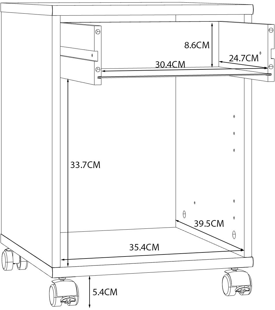 FORTE Rollcontainer »Tempra«