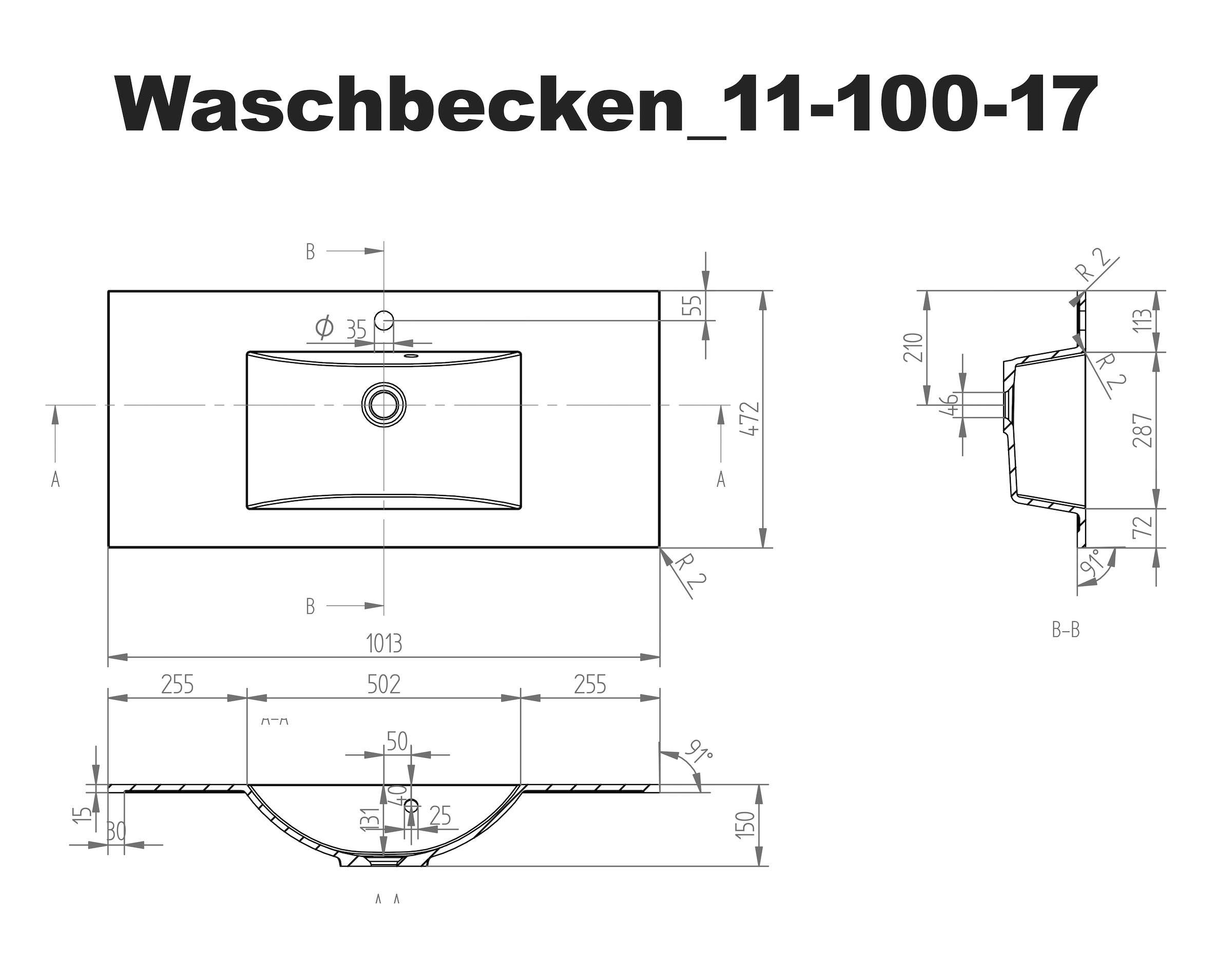BASIC by Balculina Badmöbel-Set »Best« 3 Stk. tlg.
