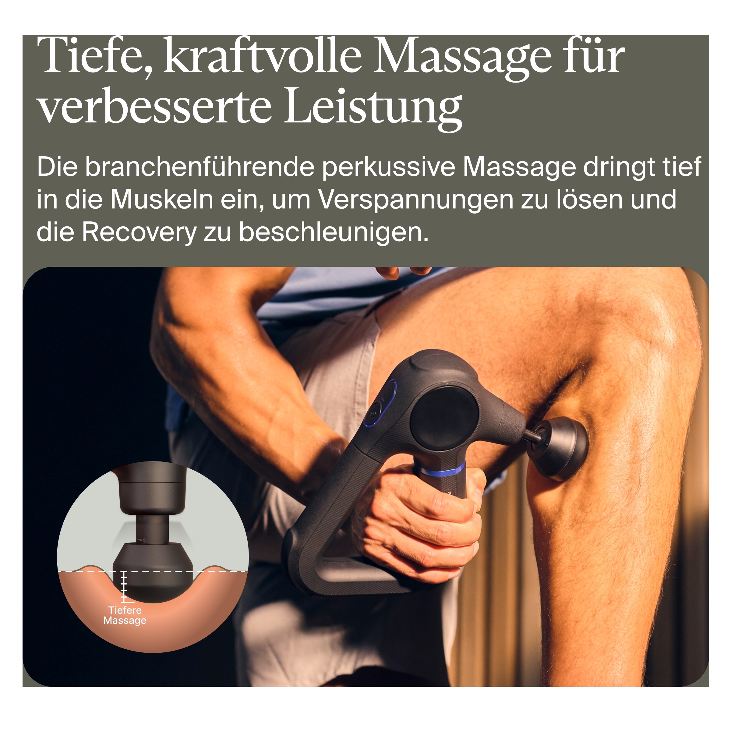 Therabody Massagepistole »Theragun Prime (6.Generation), robusten, stoßfesten Design« Schmerzen lindern, Flexibilität & Leistung steigern, Regeneration