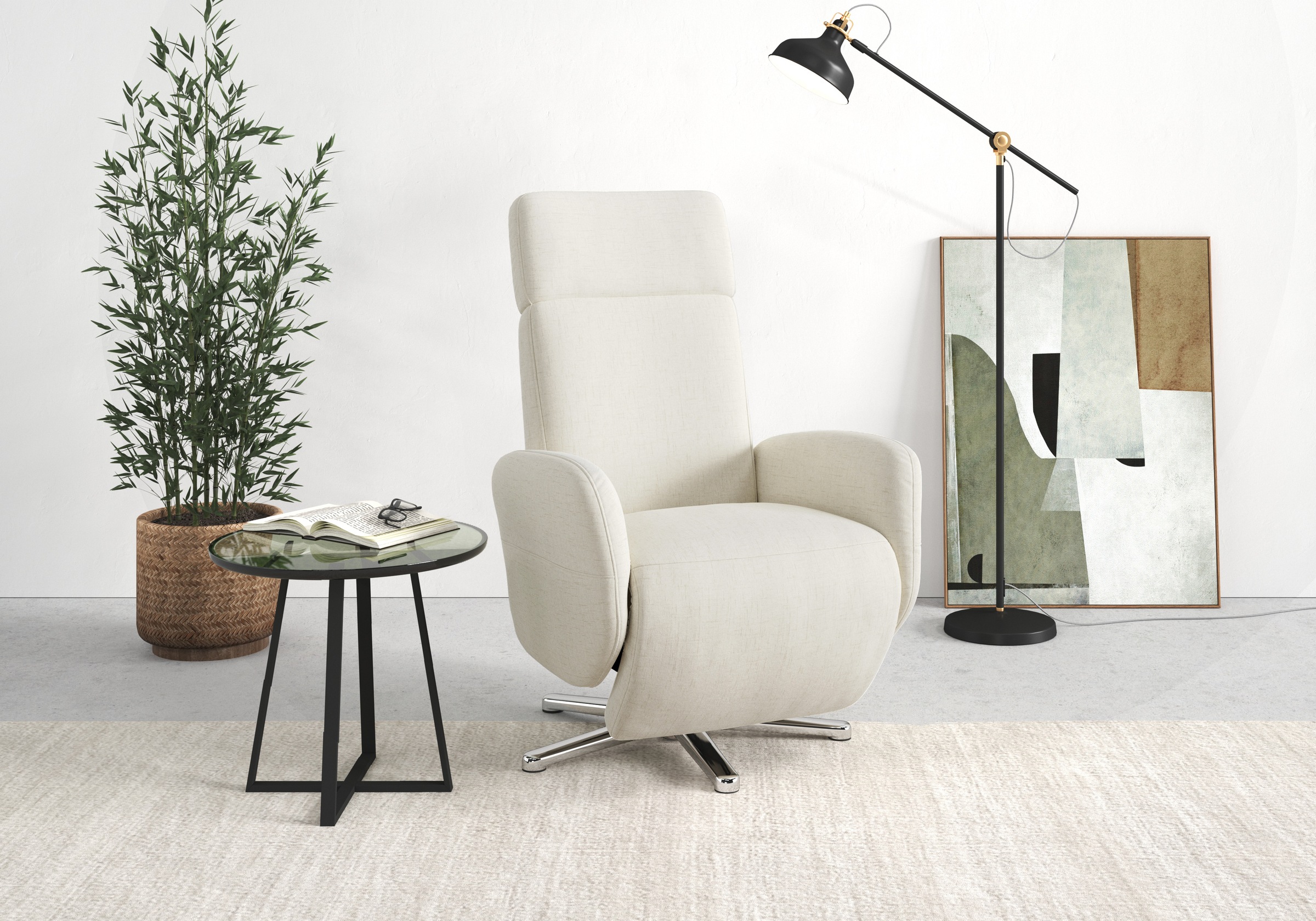 sit&more TV-Sessel "Grenoble, inkl. Kopfteilverstellung" wahlweise mit 2 Motoren, Akku & Aufstehhilfe