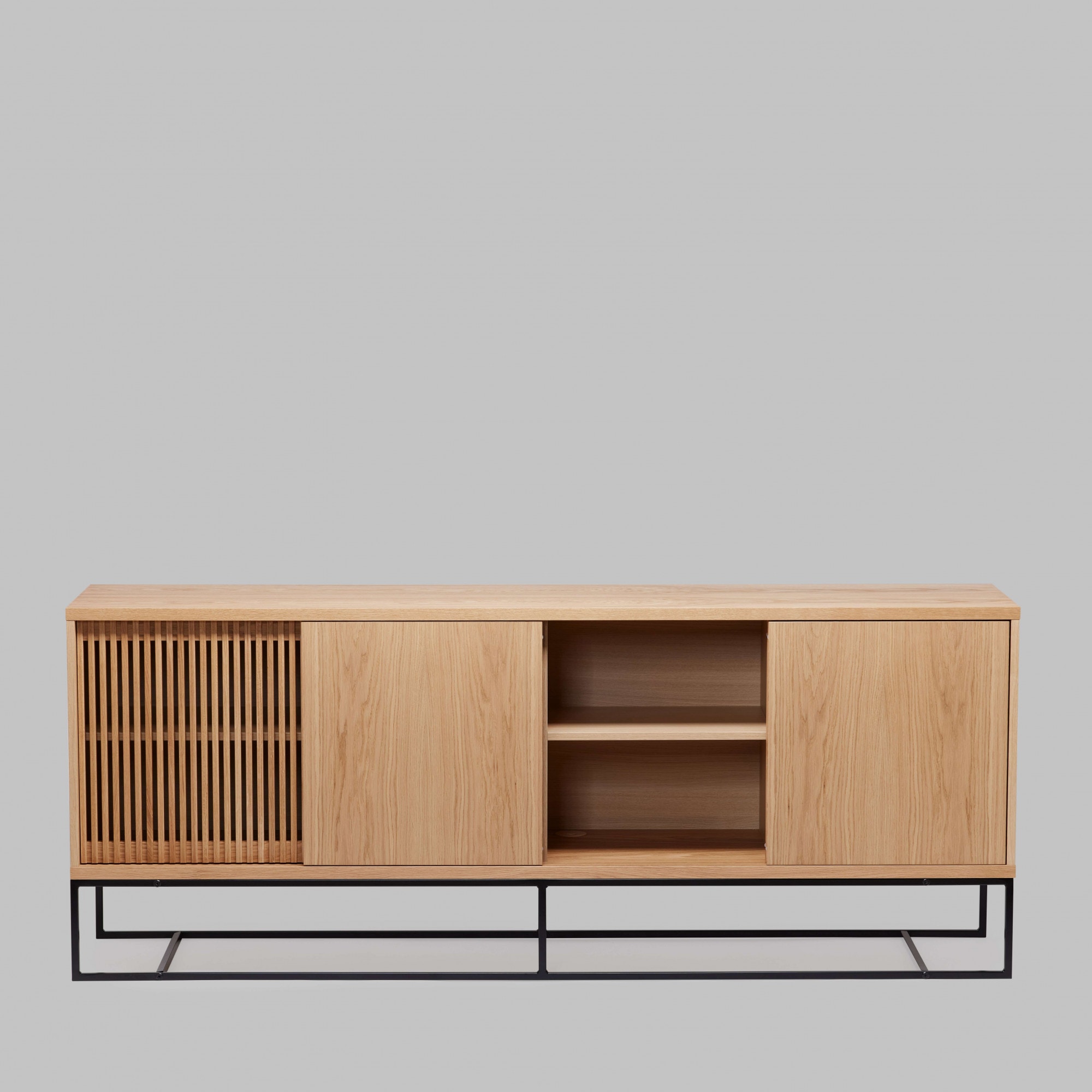 Woodman Sideboard »Ende«, Kommode, teilmassiv, Metallfüße, Breite 188 cm