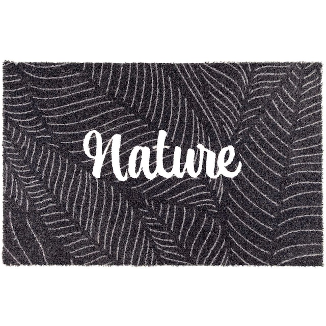 Primaflor-Ideen in Textil Fußmatte »Schmutzfangmatte COUNTRY, Nature«,  rechteckig, Schmutzfangmatte, Kokos-Optik, mit Spruch, rutschhemmend,  waschbar
