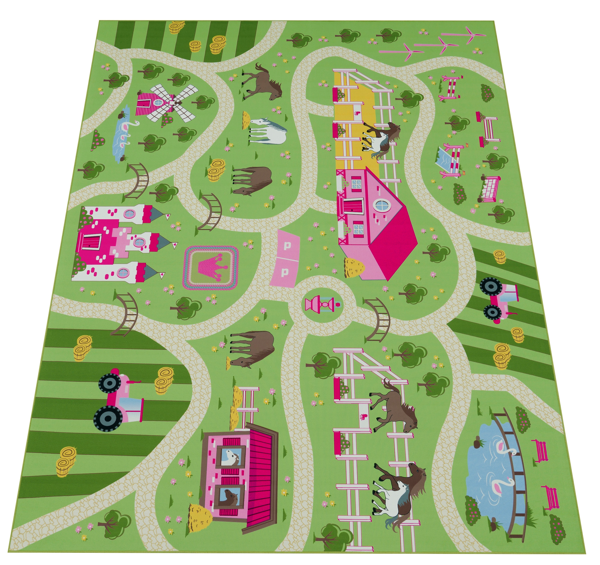 Primaflor-Ideen in Textil Kinderteppich »Spielteppich CARS«, rechteckig,  Kurzflor, Strassen-Spiel-Teppich, Motiv Autos, Kinderzimmer kaufen