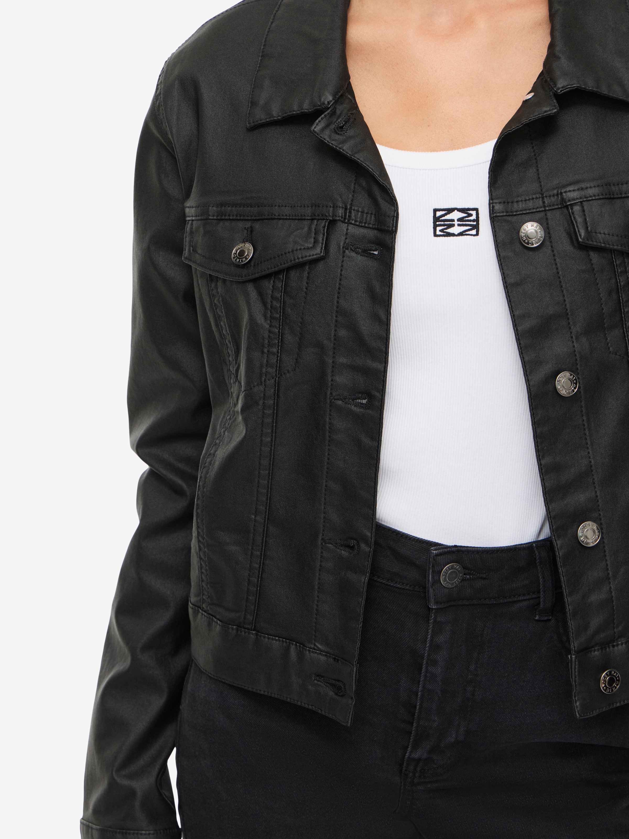 Noisy may Lederimitatjacke »NMCOATED DEBRA LS JACKET NOOS« Lederimitat