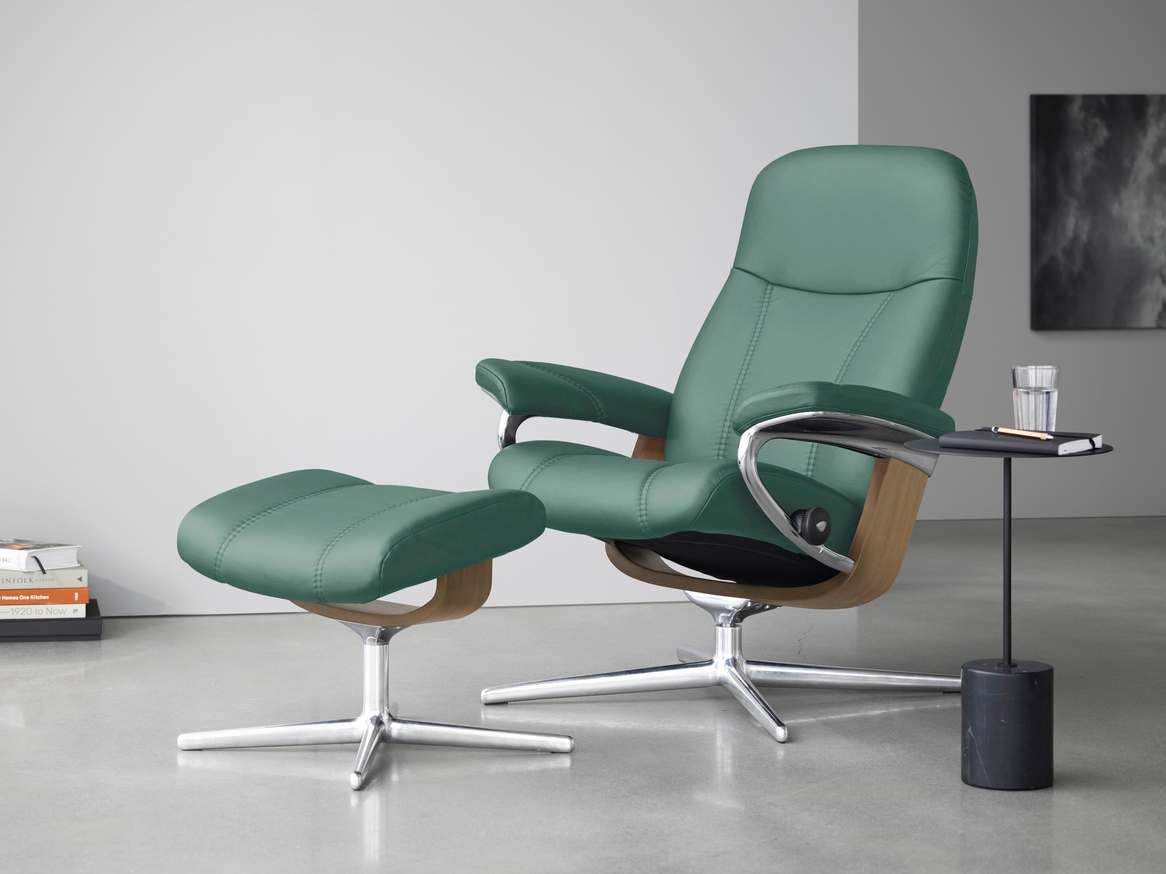 Stressless® Relaxsessel »Consul«, mit Cross Base, Größe S, M & L, Holzakzent Eiche