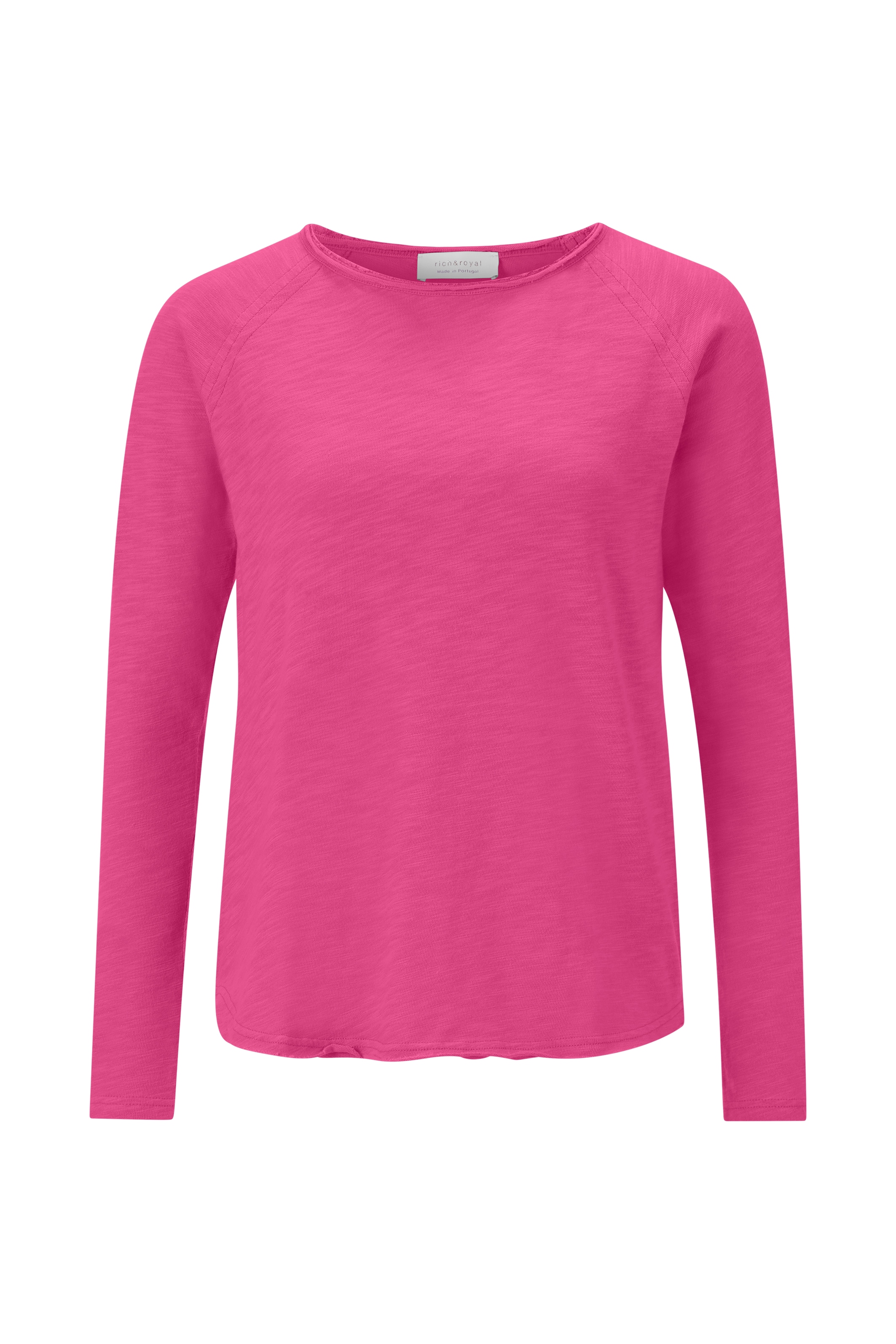 RICHROYAL Langarmshirt »2409 O HJ LS«, mit offener Ausschnittkante und Saum