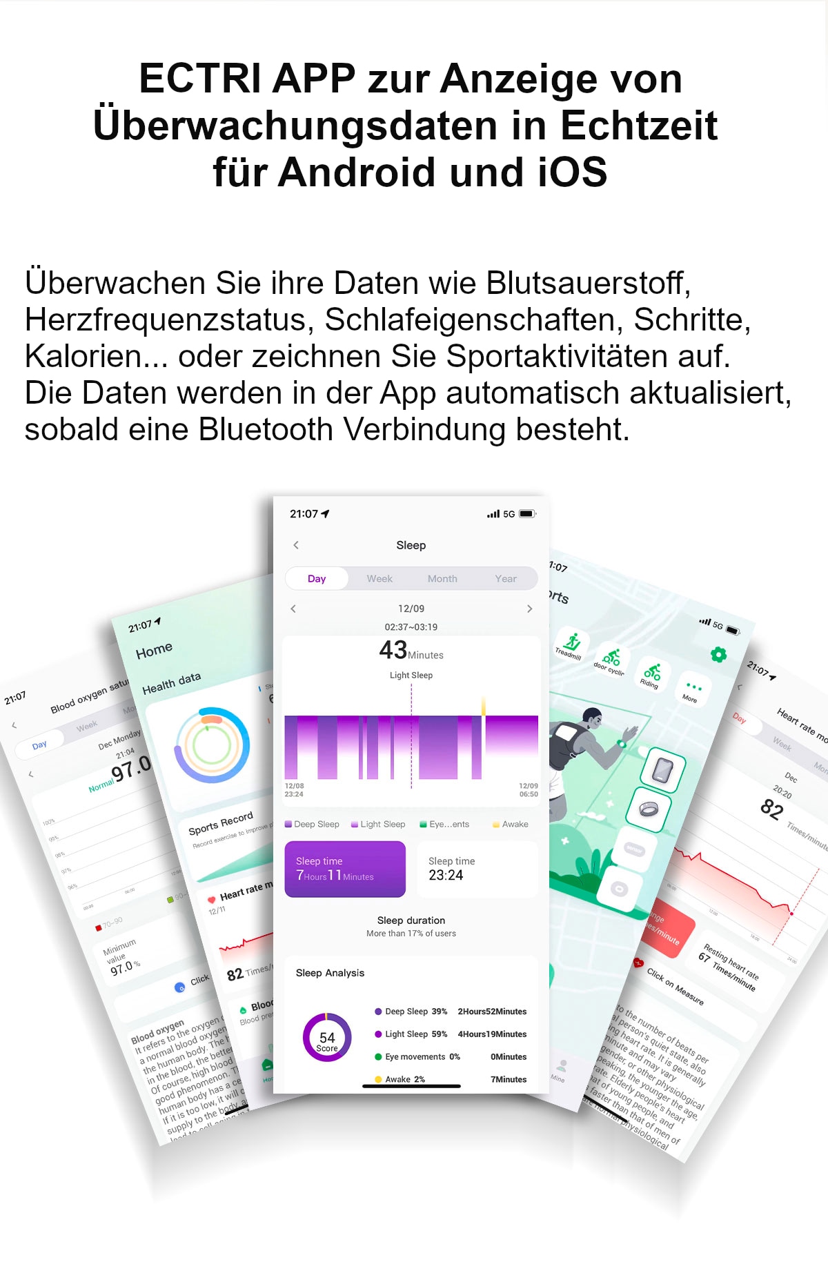 felixx Activity Tracker »Smart Ring SR6-Schwarz-Größe 10 (62,1mm)«