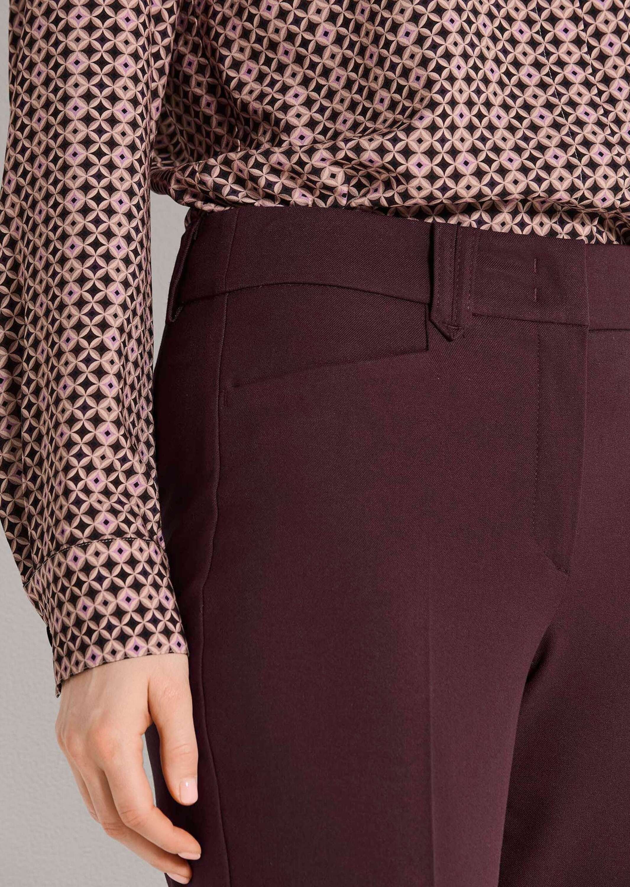 MADELEINE Stoffhose »Hose Schmale, konische Hose mit Aufschlag«