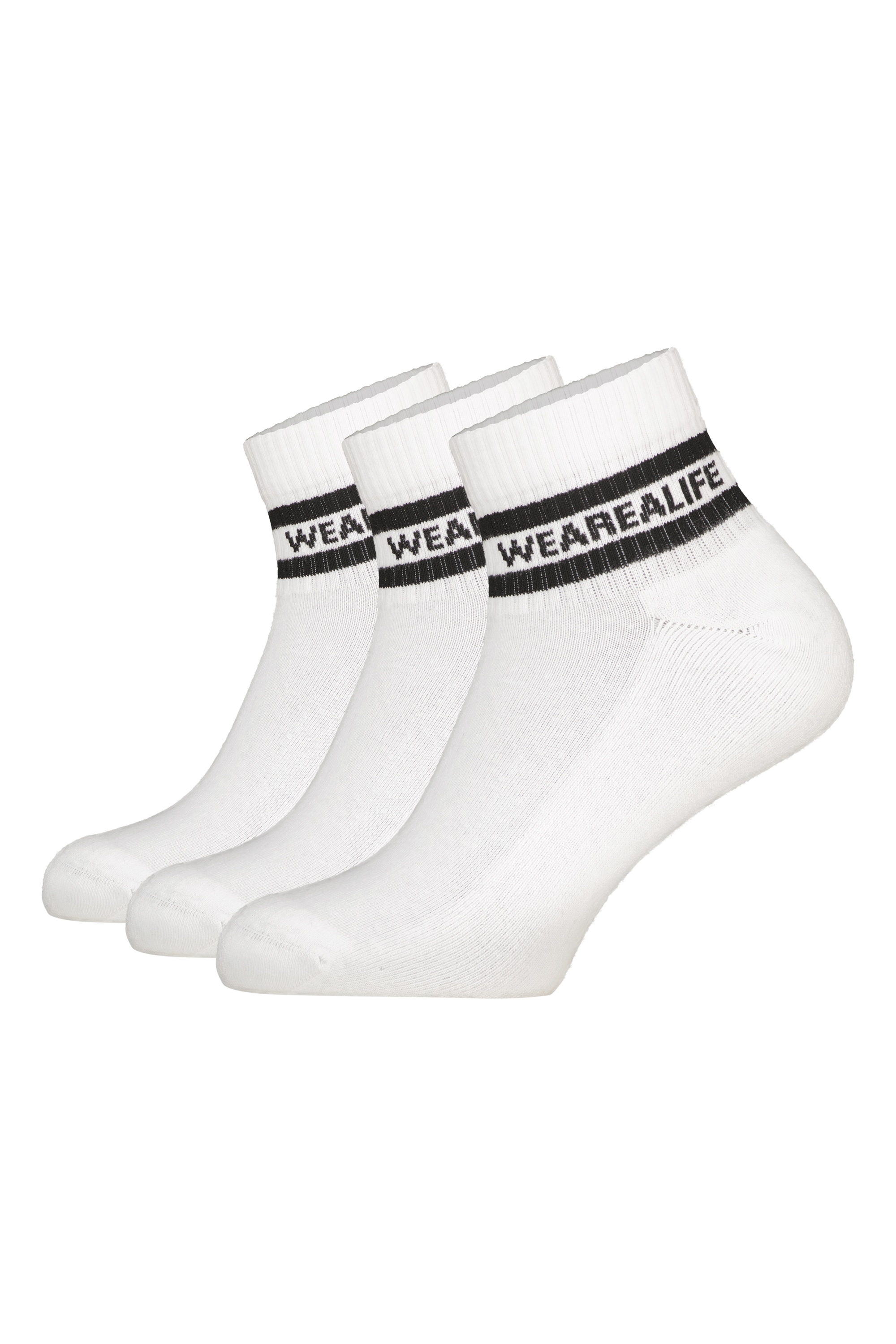 Alife & Kickin Tennissocken Sneakersocken knöchelhoch mit Streifen, aus Baumwolle mit weichem Bund