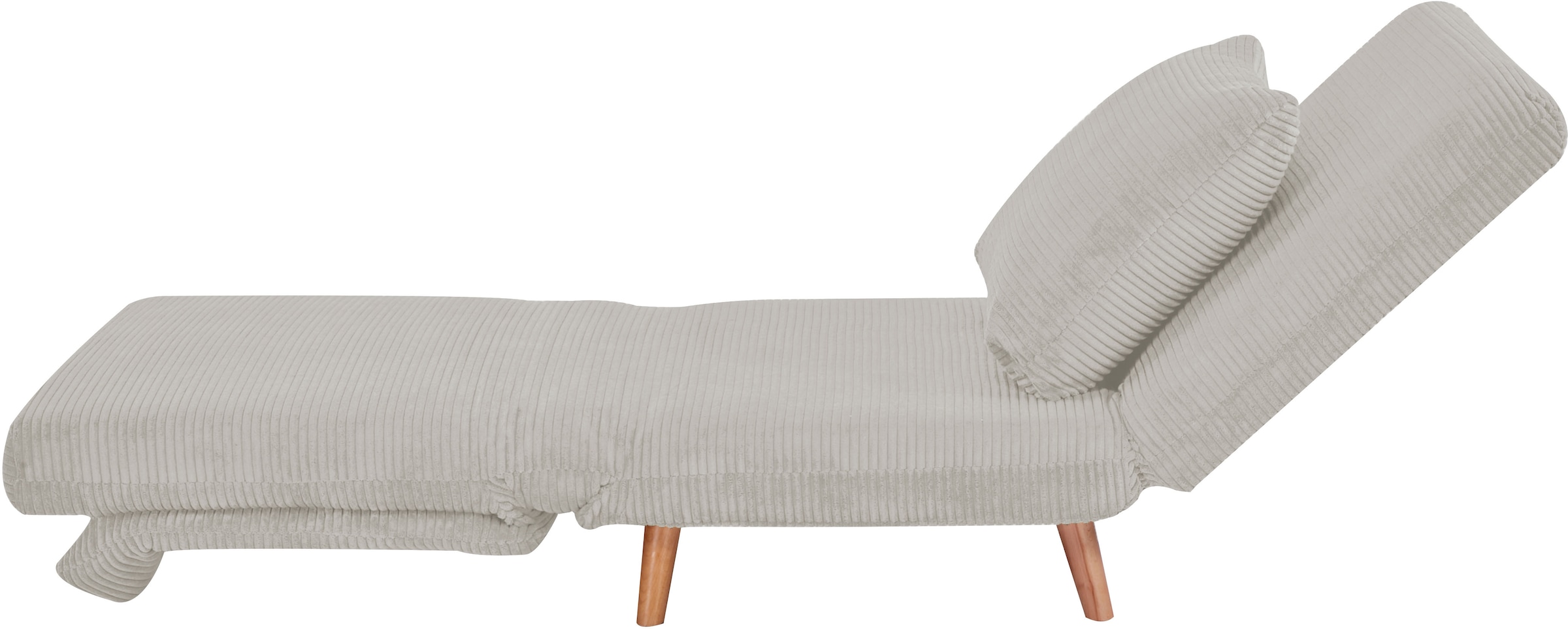 INOSIGN Sessel »AINSLEY«, wandelbar zum Gästebett, Schlafsofa, Webstoff u. Cord-Bezug